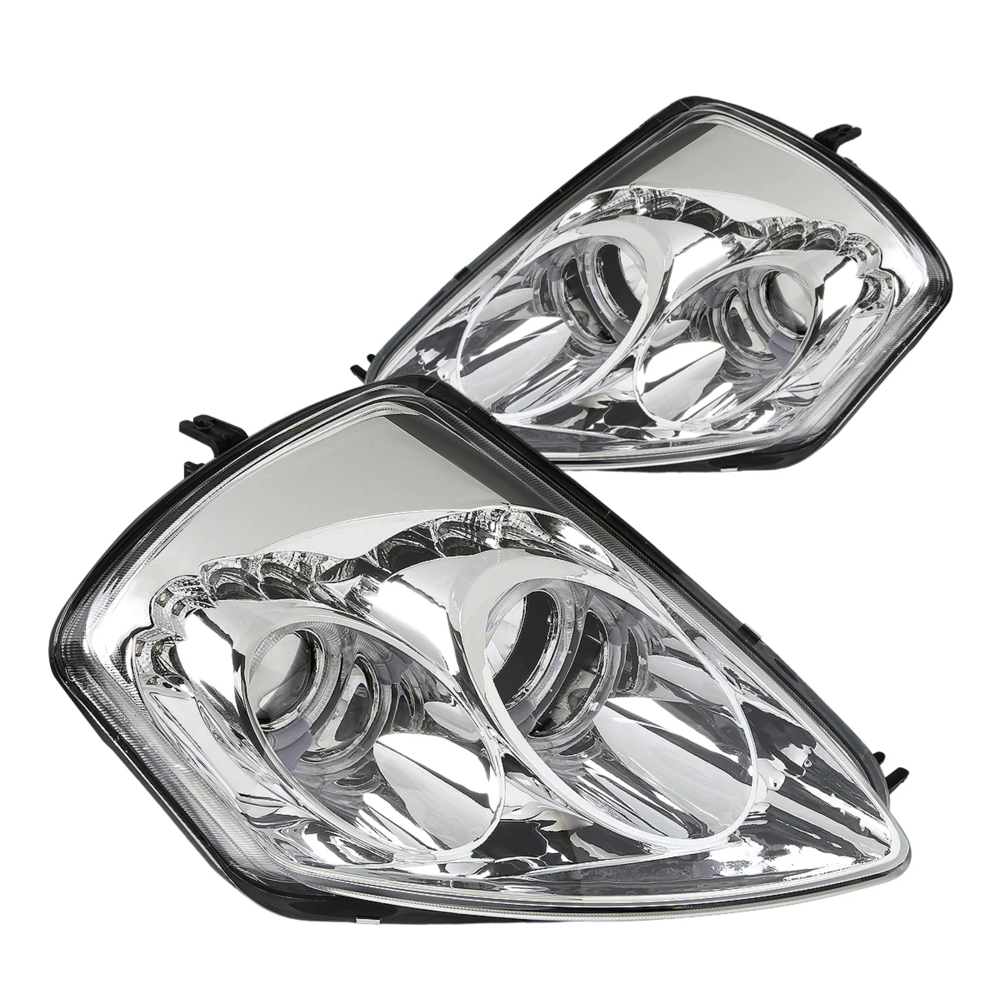 DNA Projector Headlights for Mitsubishi Eclipse (2000-2005) with Black / Chrome / Smoke Housing - Image 2
