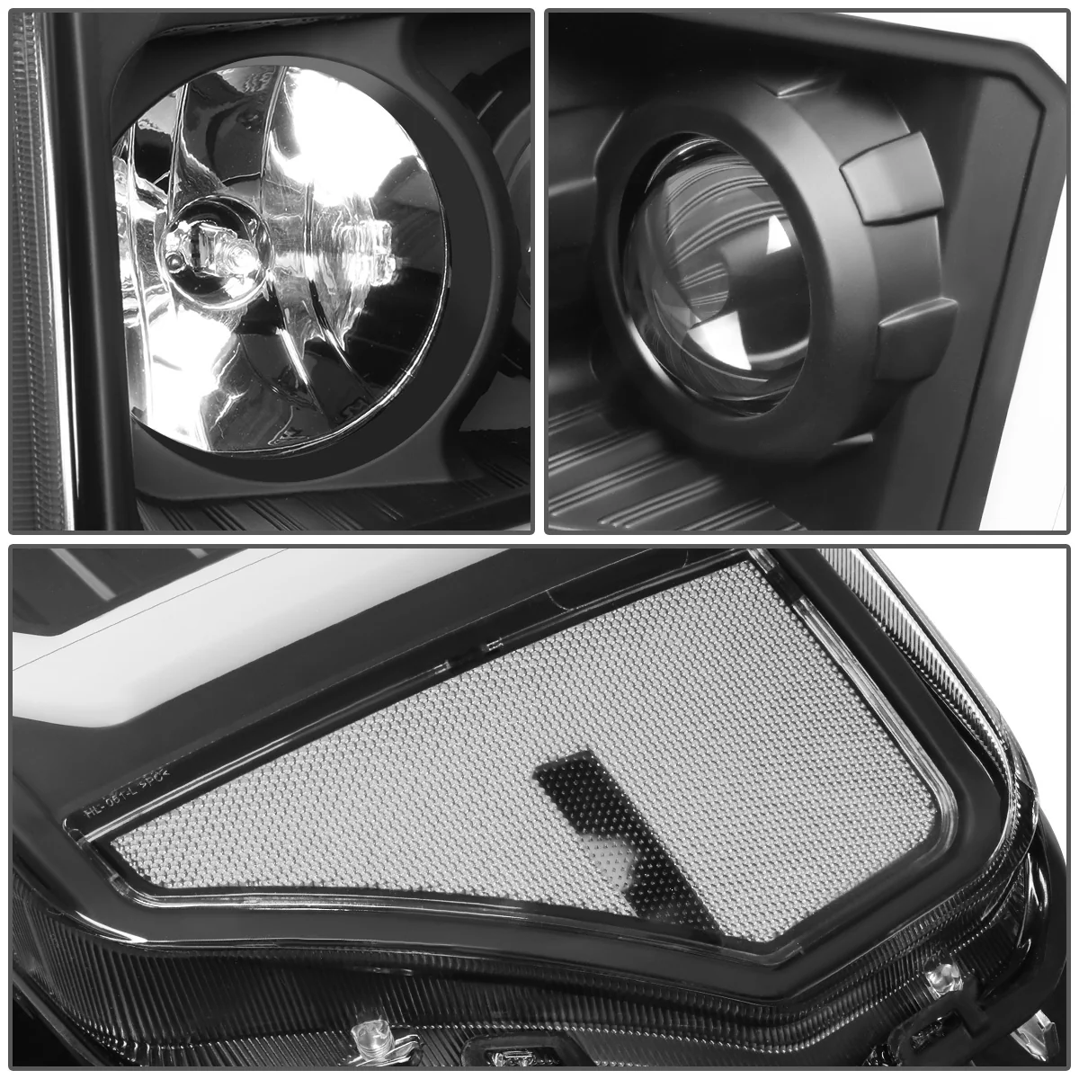 DNA Projector Headlights Ford F150 (09-14) w/ LED DRL - Black / Chrome / Smoke Housing - Image 15