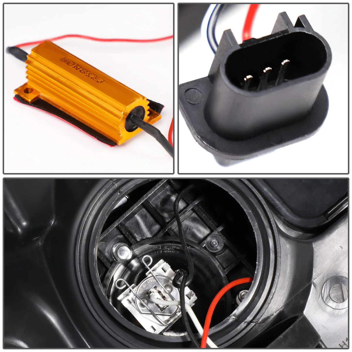 DNA Projector Headlights Ford F150 (09-14) w/ LED DRL - Black / Chrome / Smoke Housing - Image 24