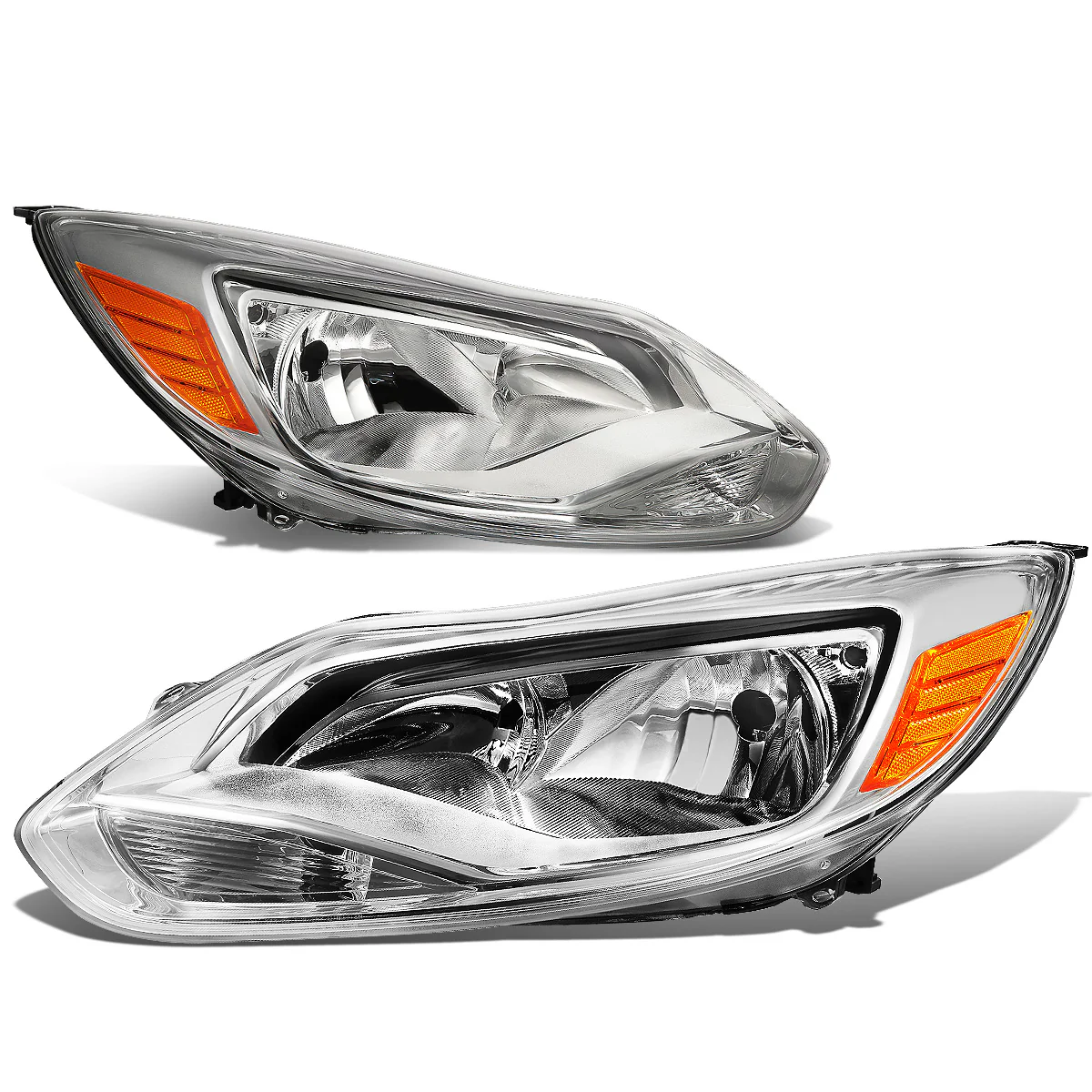 DNA Headlights Ford Focus Sedan (2012-2014) OE Style w/ Black or Chrome Housing - Image 10