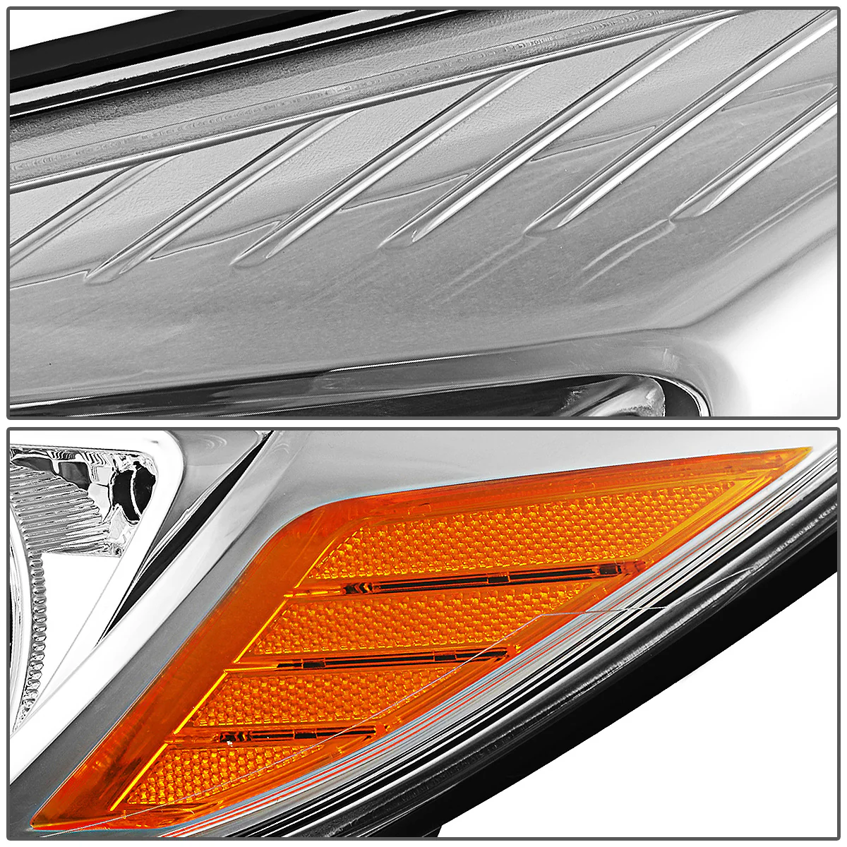 DNA Headlights Ford Focus Sedan (2012-2014) OE Style w/ Black or Chrome Housing - Image 12
