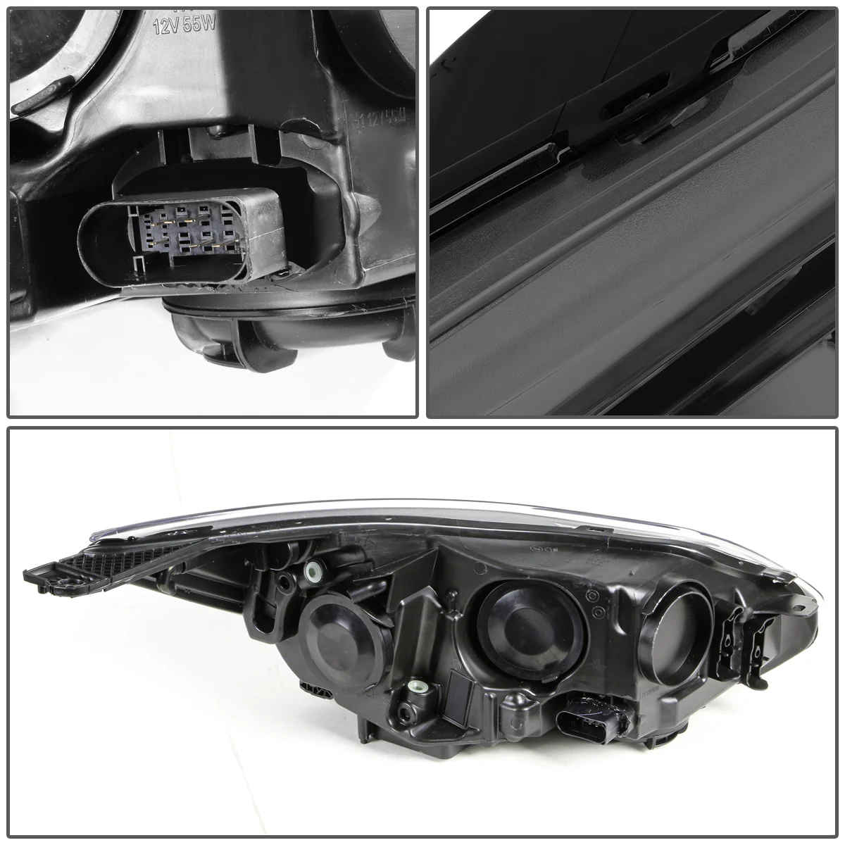 DNA Headlights Ford Focus Sedan (2012-2014) OE Style w/ Black or Chrome Housing - Image 18