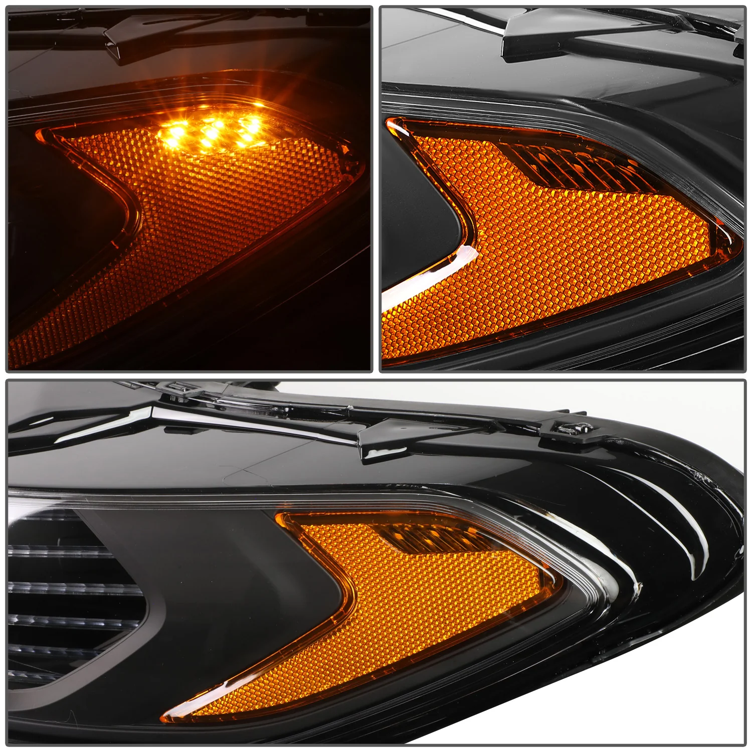 DNA Projector Headlights Ford Fusion (13-16) OE Style w/ Black or Chrome Housing - Image 13