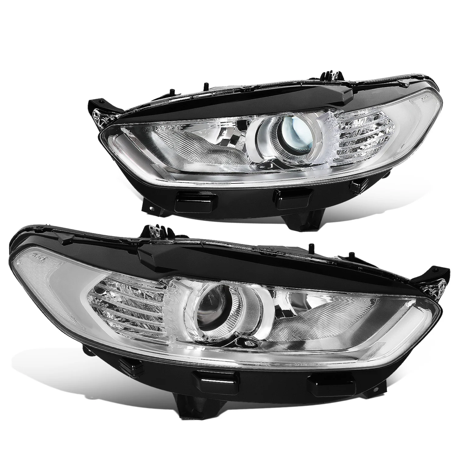 DNA Projector Headlights Ford Fusion (13-16) OE Style w/ Black or Chrome Housing - Image 2