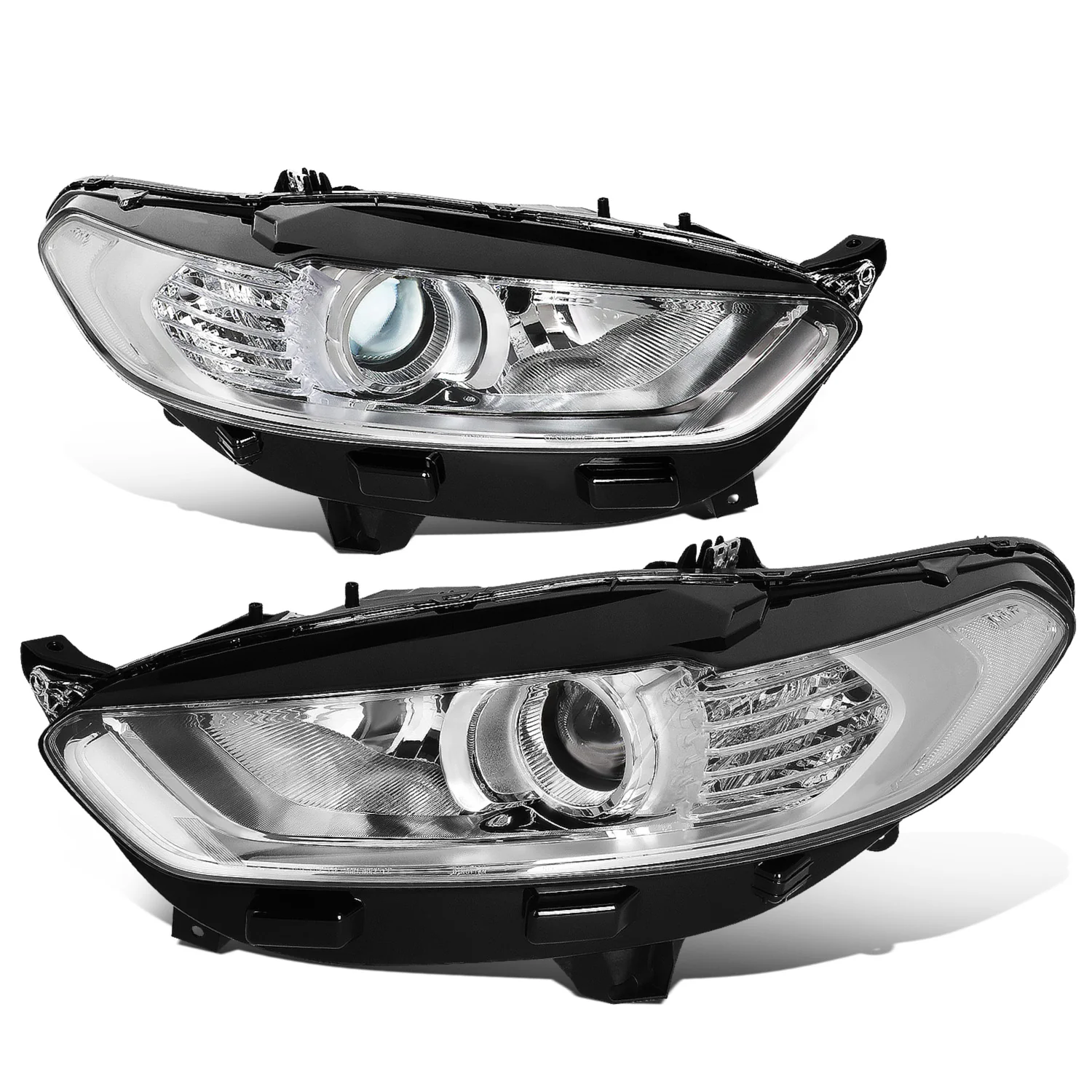 DNA Projector Headlights Ford Fusion (13-16) OE Style w/ Black or Chrome Housing - Image 3