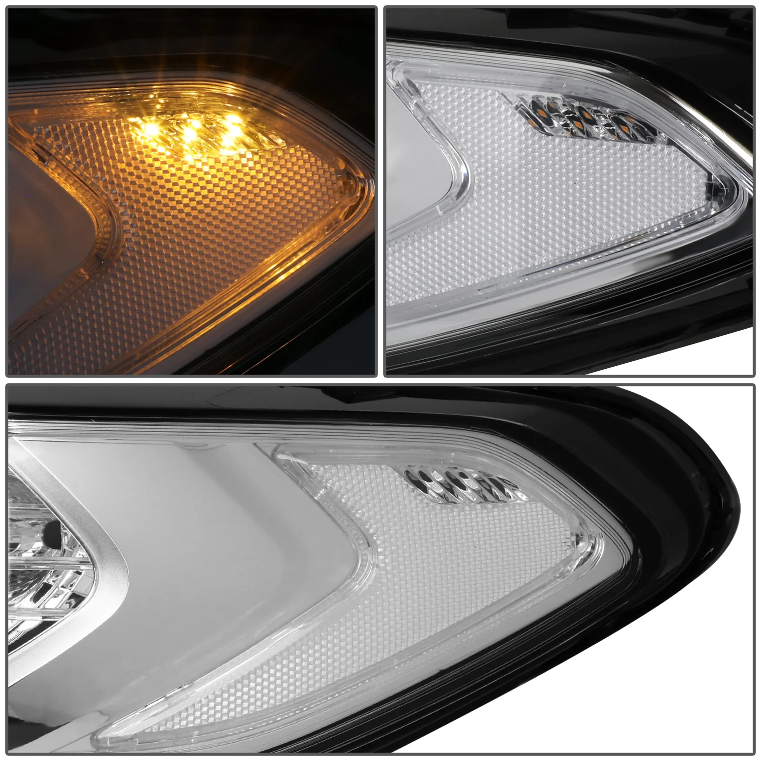 DNA Projector Headlights Ford Fusion (13-16) OE Style w/ Black or Chrome Housing - Image 4