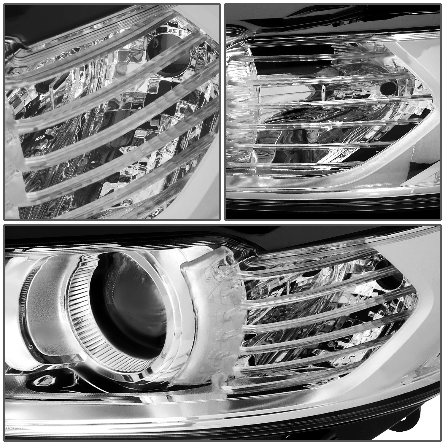 DNA Projector Headlights Ford Fusion (13-16) OE Style w/ Black or Chrome Housing - Image 5