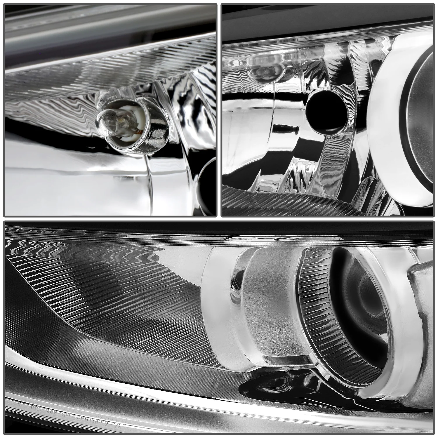 DNA Projector Headlights Ford Fusion (13-16) OE Style w/ Black or Chrome Housing - Image 6