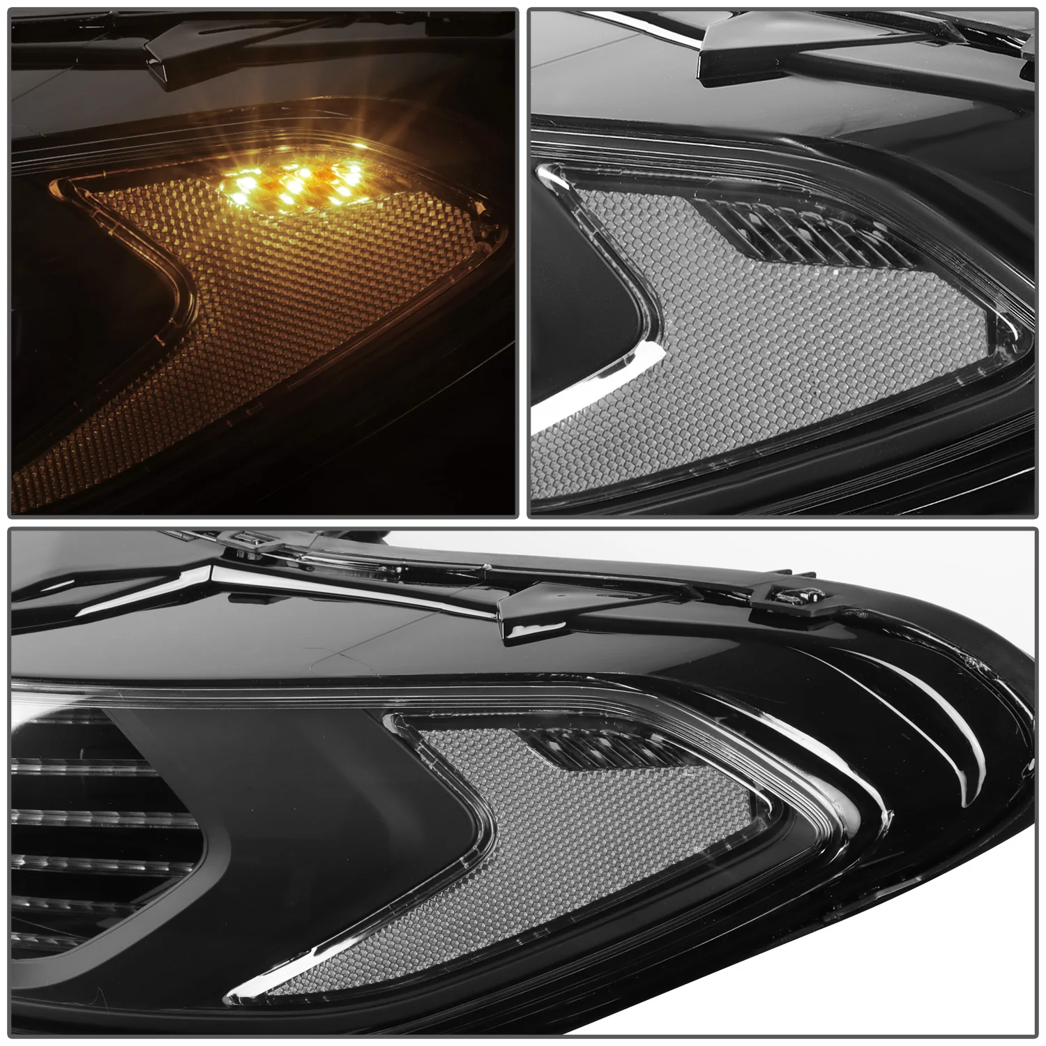 DNA Projector Headlights Ford Fusion (13-16) OE Style w/ Black or Chrome Housing - Image 7