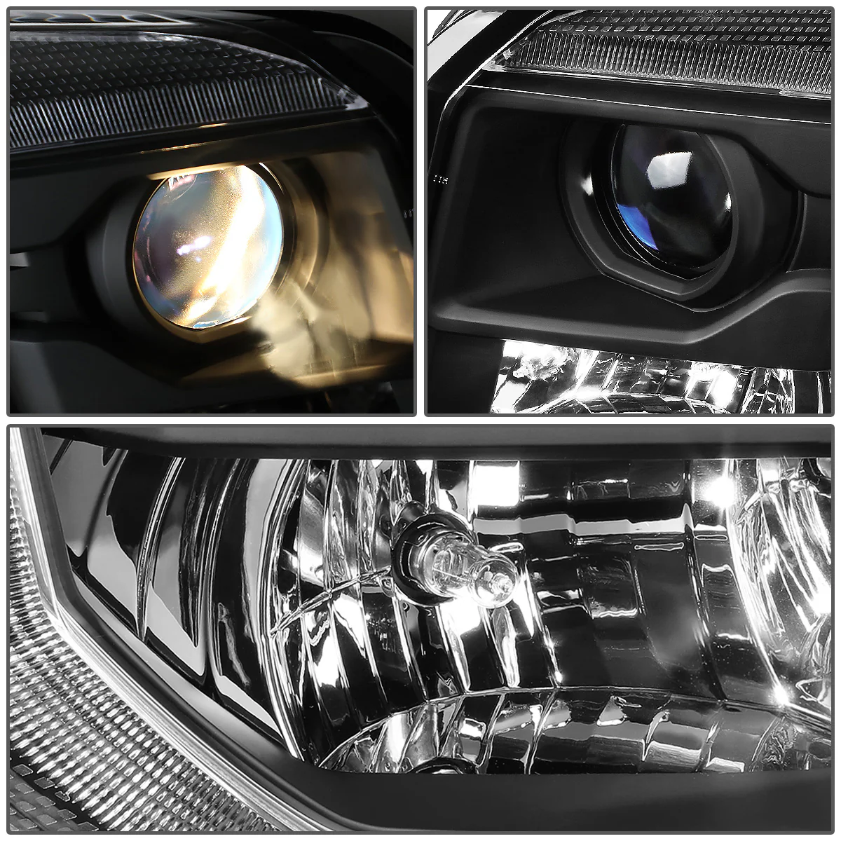DNA Projector Headlights GMC Yukon / Yukon XL (2015-2020) OE Style w/ Black or Chrome Housing - Image 7