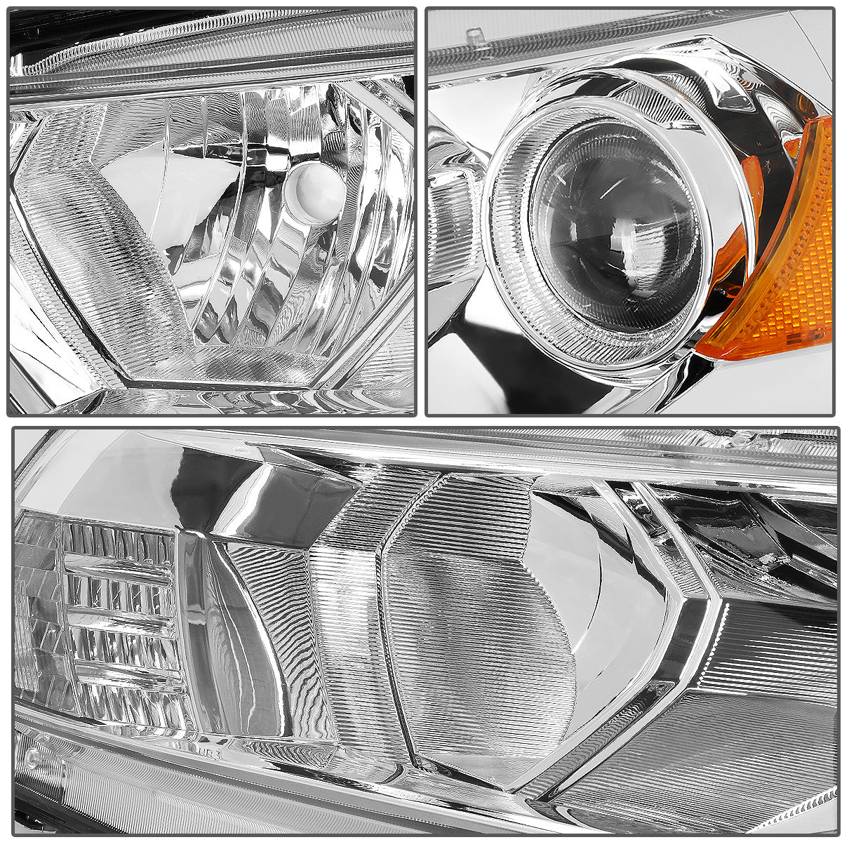 DNA Projector Headlights Honda Accord Coupe (08-12) OE Style w/ Black or Chrome Housing - Image 13