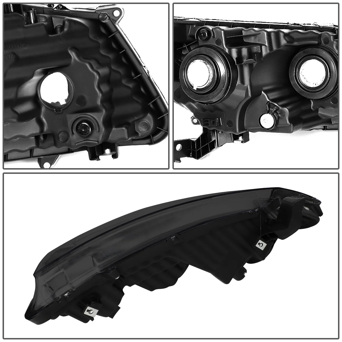 DNA Projector Headlights Honda Accord Coupe (08-12) OE Style w/ Black or Chrome Housing - Image 3