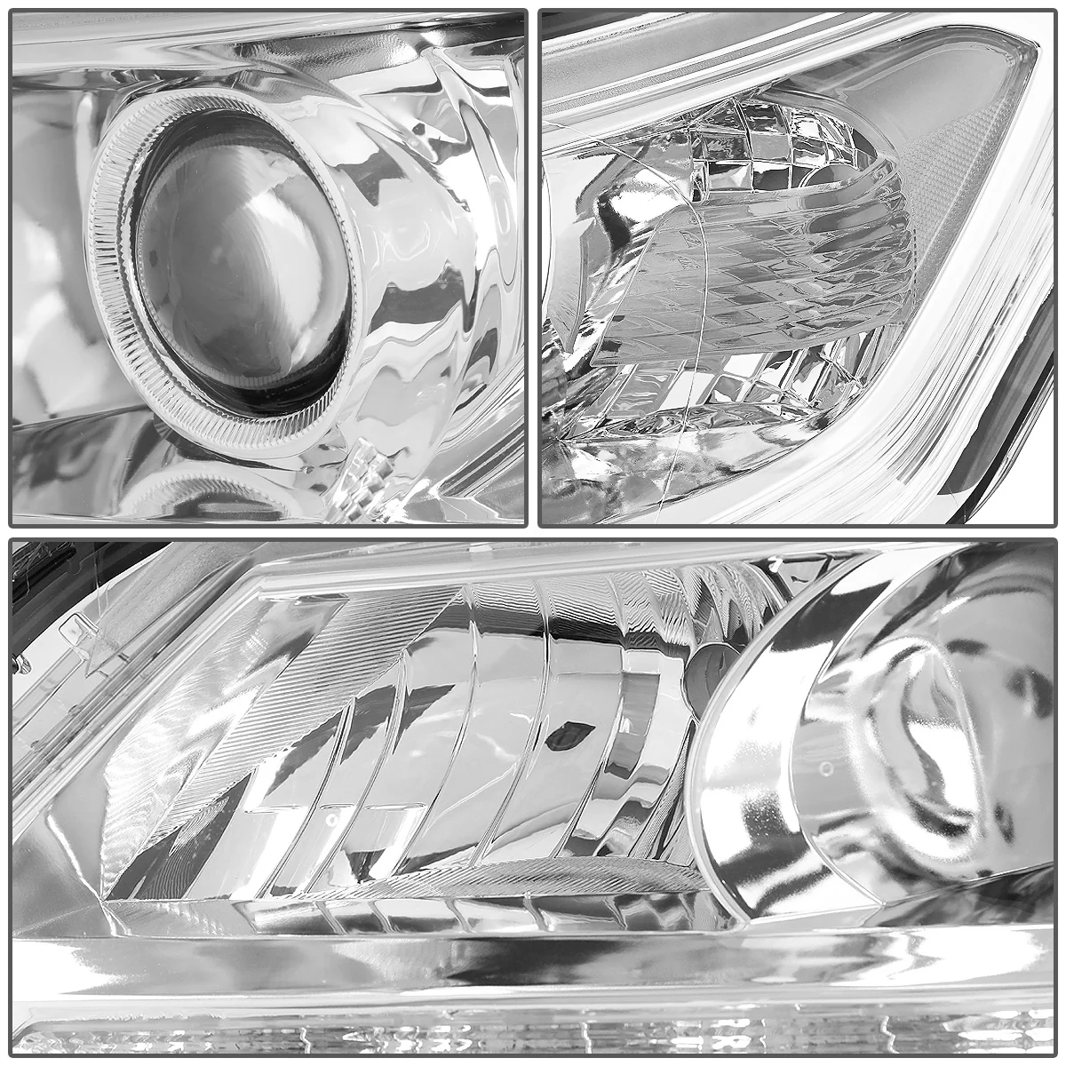 DNA Projector Headlights Honda Accord Sedan (2013-2015) w/ LED DRL - Black or Chrome Housing - Image 27