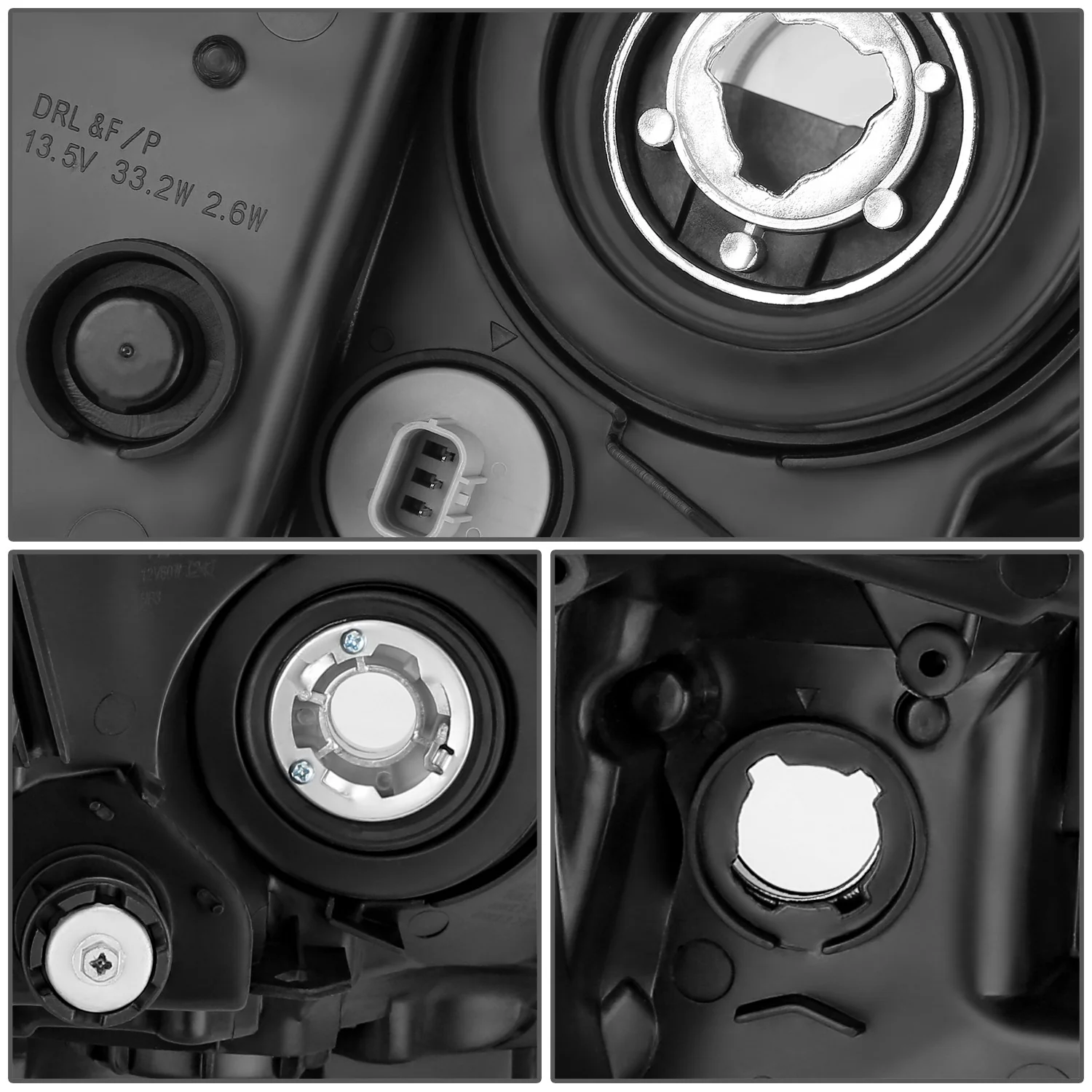 DNA Projector Headlights Honda Accord Sedan (2016-2017) Black or Chrome Housing - Image 15