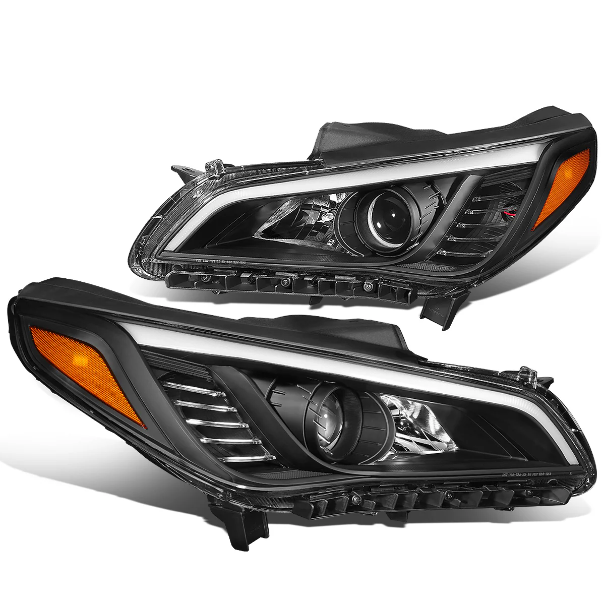 DNA Projector Headlights Hyundai Sonata (2015-2017) OE Style w/ Black or Chrome Housing