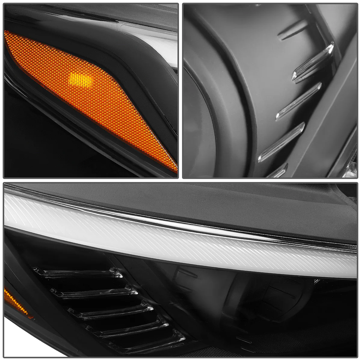 DNA Projector Headlights Hyundai Sonata (2015-2017) OE Style w/ Black or Chrome Housing - Image 4