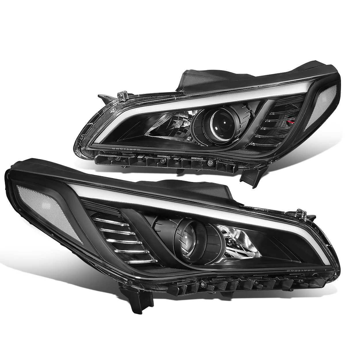 DNA Projector Headlights Hyundai Sonata (2015-2017) OE Style w/ Black or Chrome Housing - Image 6