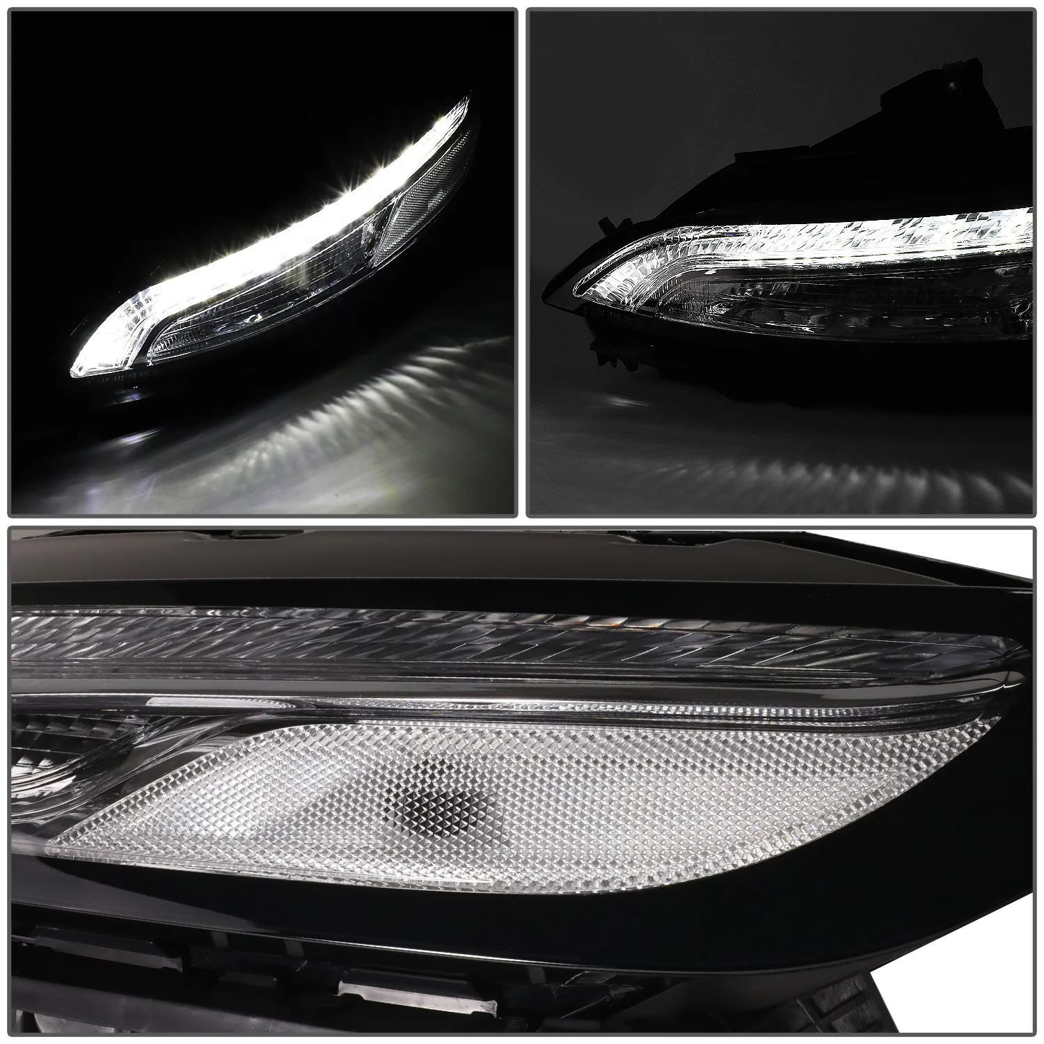 DNA Projector Headlights Jeep Cherokee (2014-2018) OE Style w/ Black or Chrome Housing - Image 11