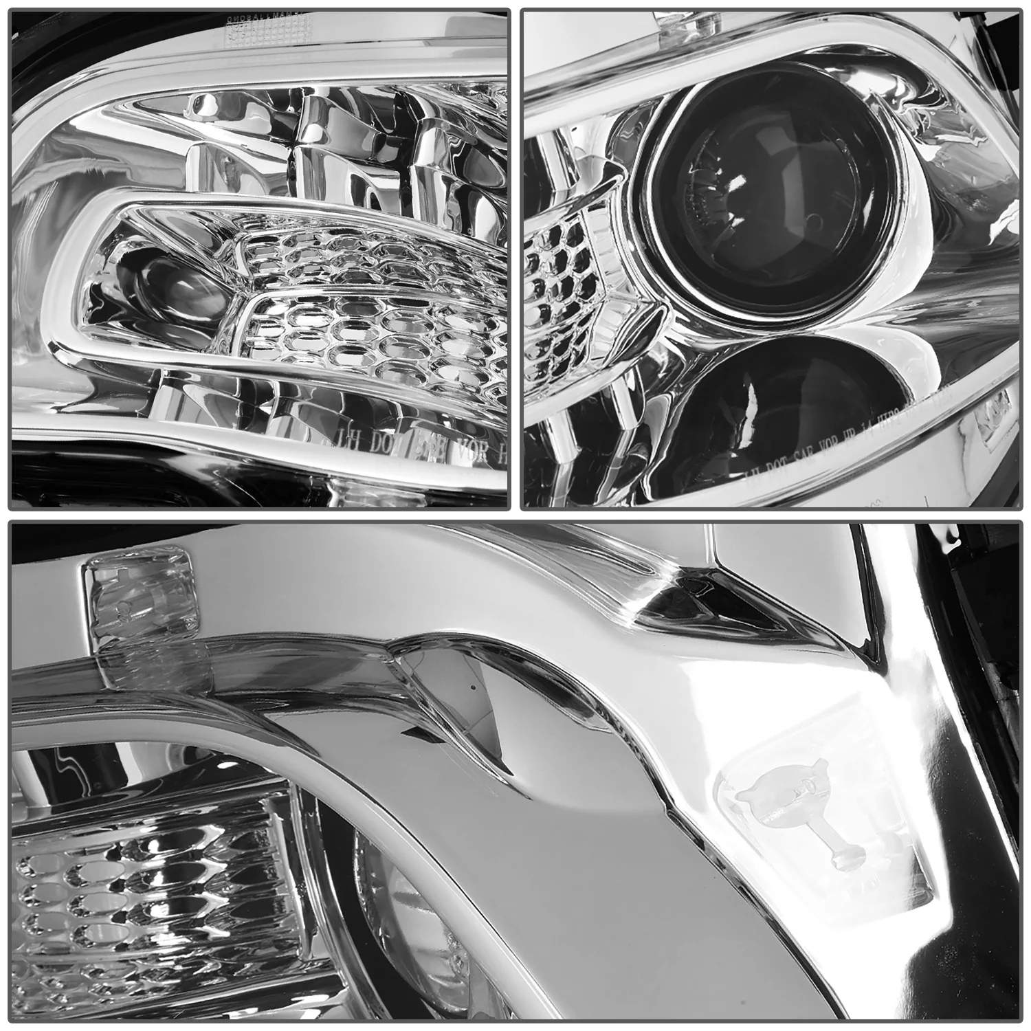 DNA Projector Headlights Jeep Cherokee (2014-2018) OE Style w/ Black or Chrome Housing - Image 12