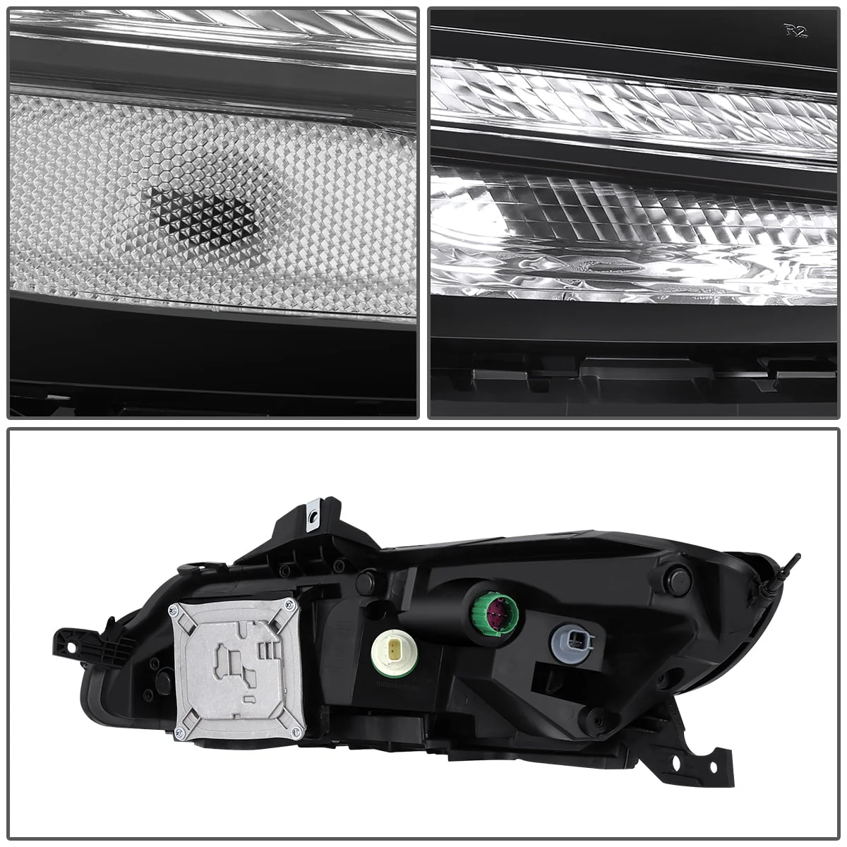 DNA Projector Headlights Jeep Cherokee (2014-2018) OE Style w/ Black or Chrome Housing - Image 5