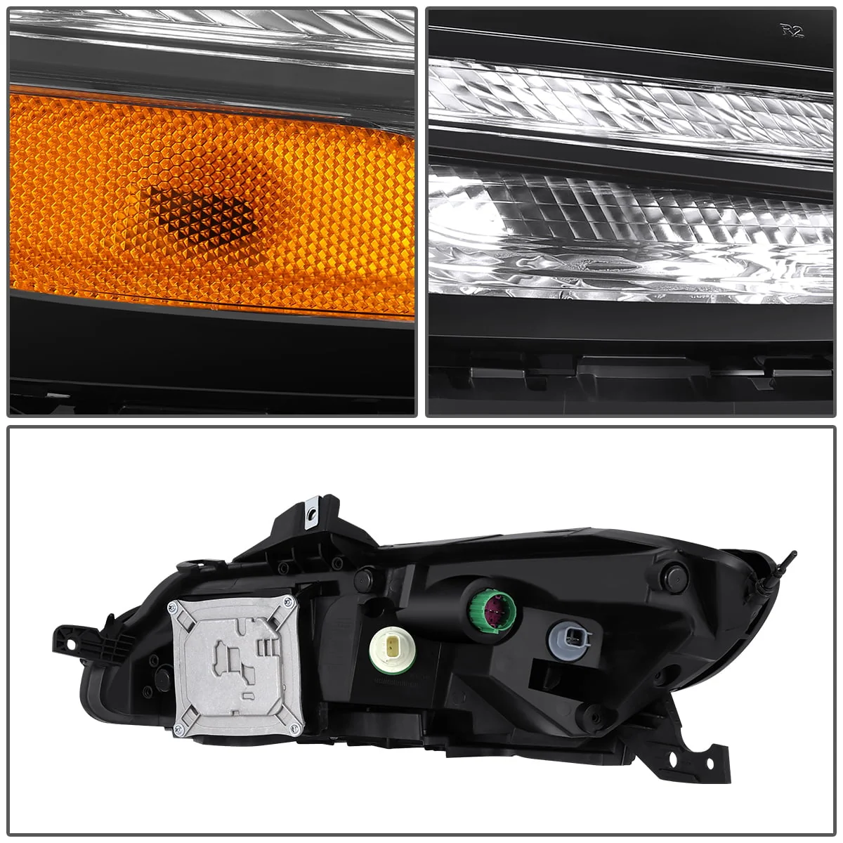 DNA Projector Headlights Jeep Cherokee (2014-2018) OE Style w/ Black or Chrome Housing - Image 7