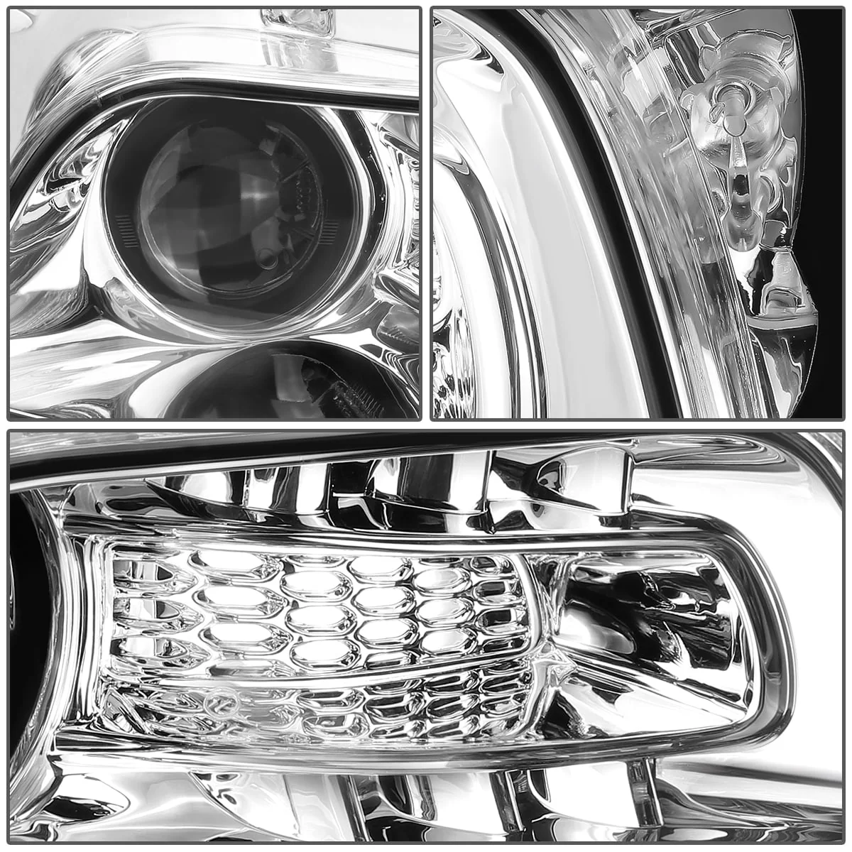 DNA Projector Headlights Jeep Cherokee (2014-2018) OE Style w/ Black or Chrome Housing - Image 8