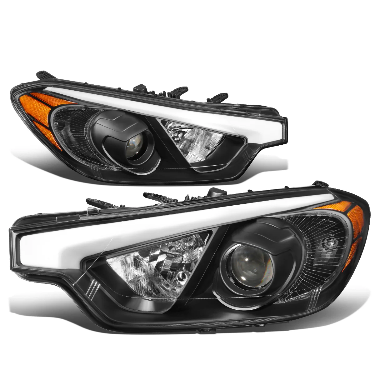 DNA Projector Headlights Kia Forte / Forte Koup / Forte 5 (2014-2016) OE Style w/ Black Housing - Image 2