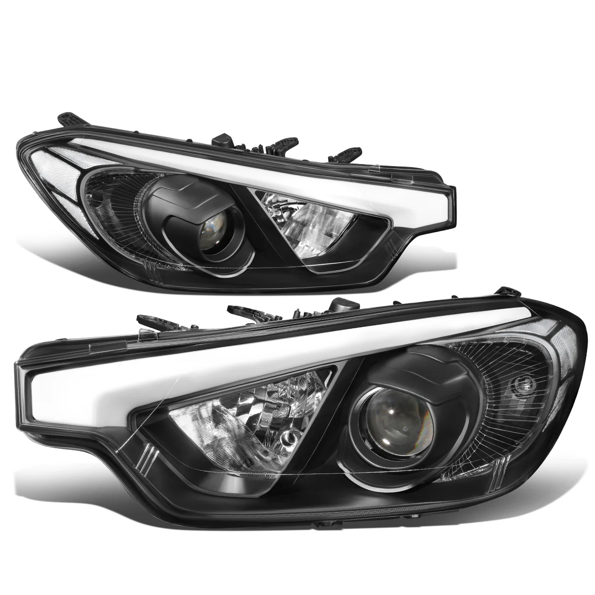 DNA Projector Headlights Kia Forte / Forte Koup / Forte 5 (2014-2016) OE Style w/ Black Housing - Image 7