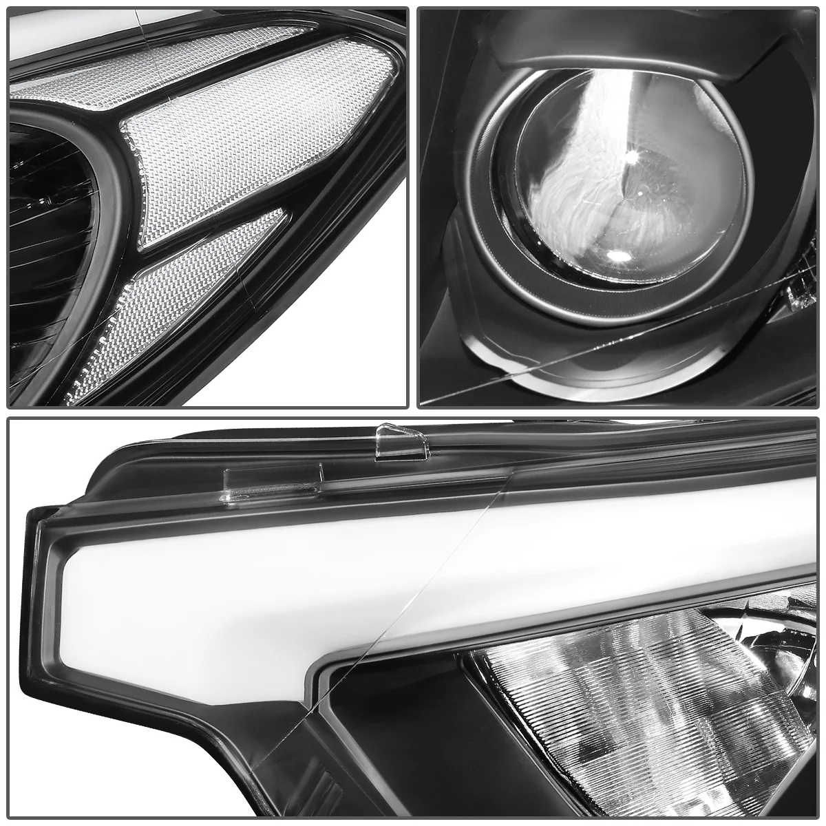 DNA Projector Headlights Kia Forte / Forte Koup / Forte 5 (2014-2016) OE Style w/ Black Housing - Image 9