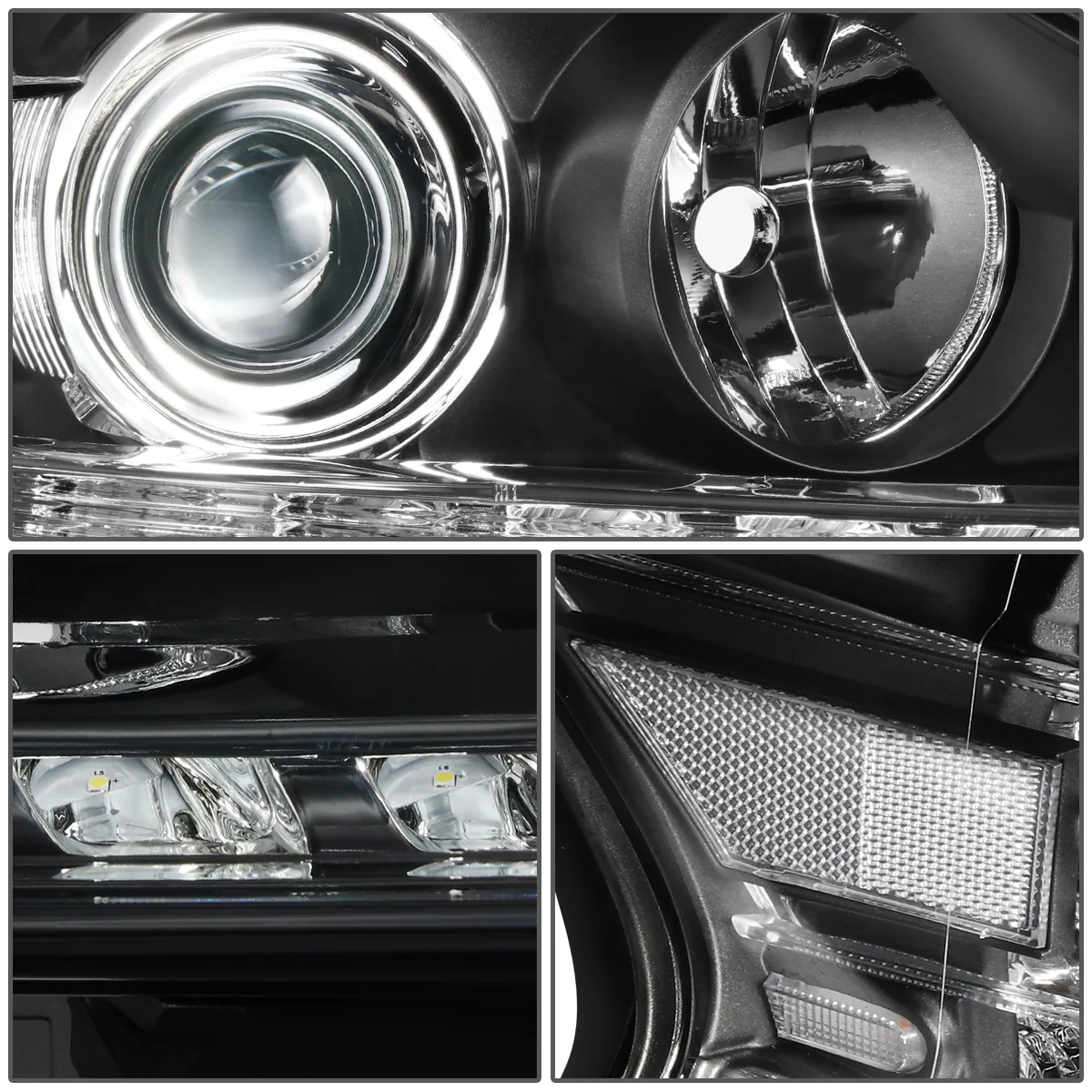 DNA Projector Headlights Lexus RX350 RX450H (2013-2015) OE Style w/ Black or Chrome Housing - Image 10