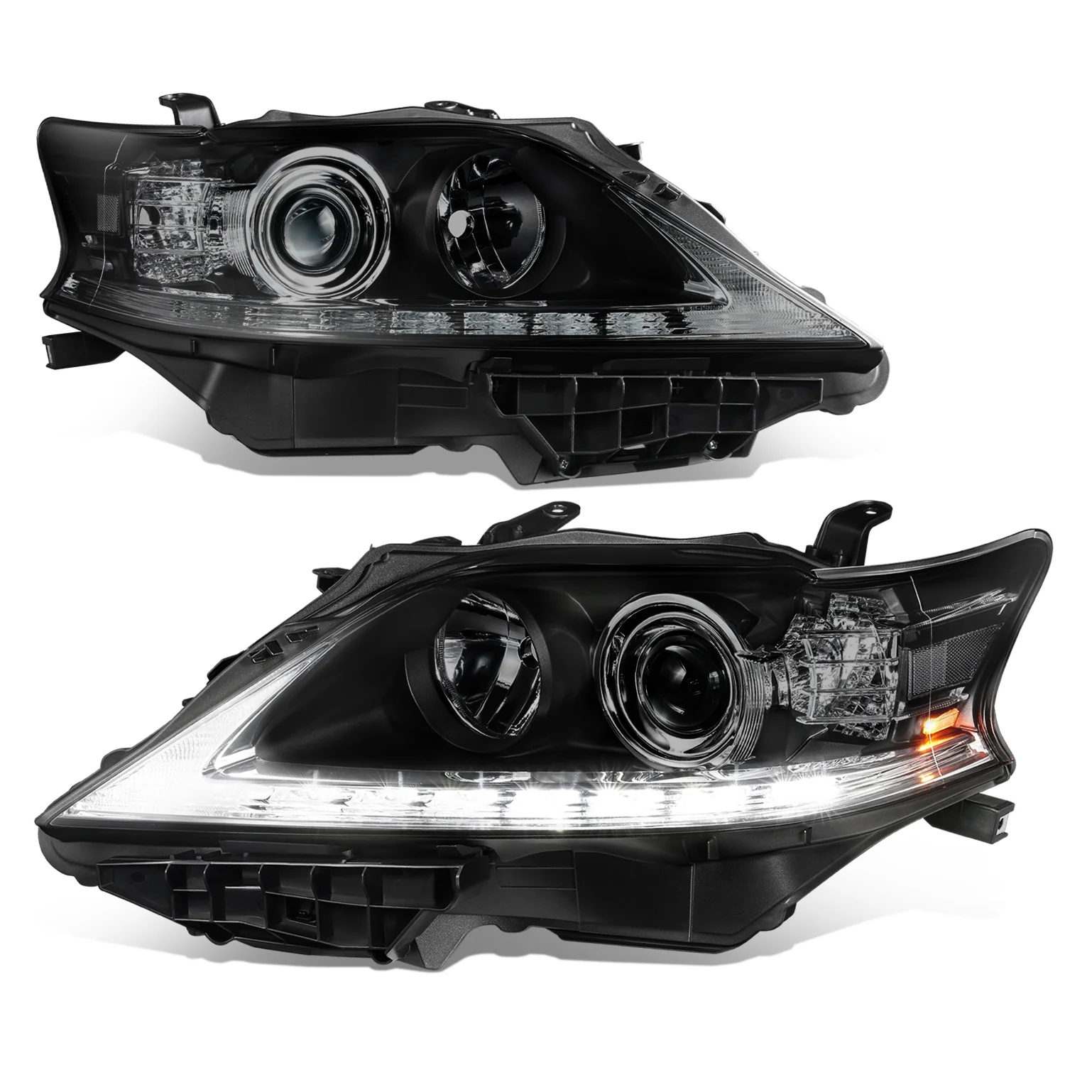 DNA Projector Headlights Lexus RX350 RX450H (2013-2015) OE Style w/ Black or Chrome Housing - Image 13