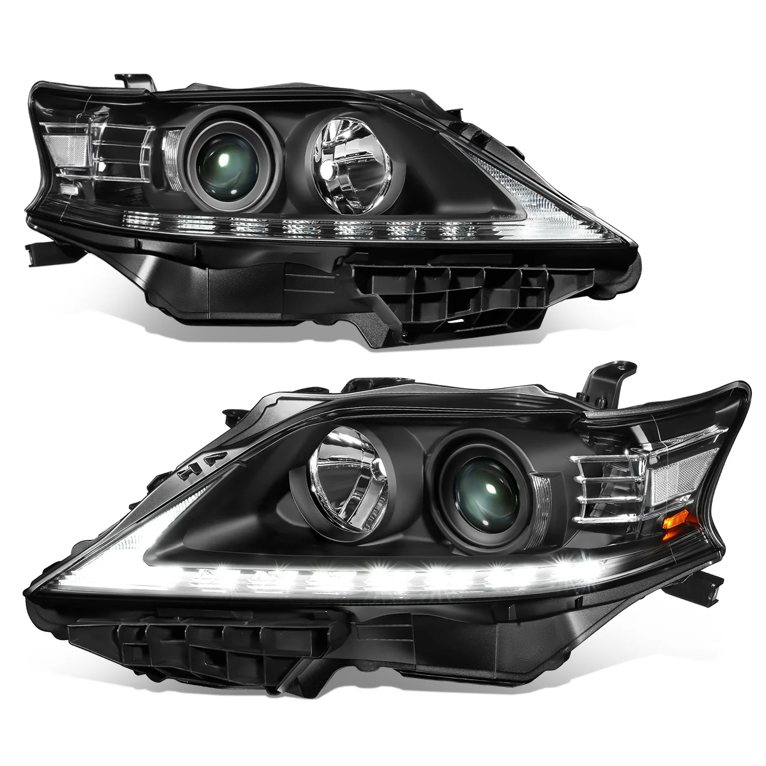 DNA Projector Headlights Lexus RX350 RX450H (2013-2015) OE Style w/ Black or Chrome Housing - Image 5
