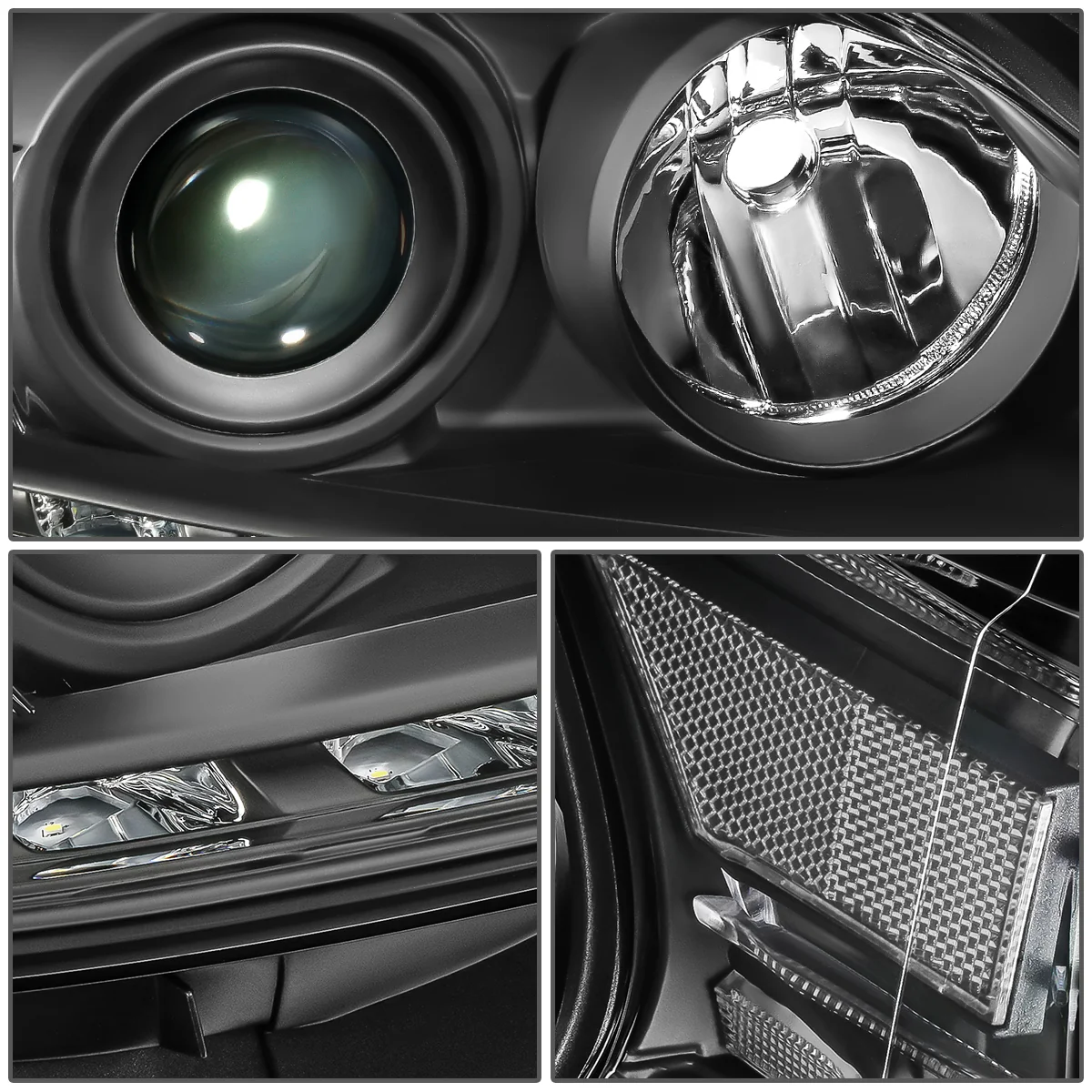DNA Projector Headlights Lexus RX350 RX450H (2013-2015) OE Style w/ Black or Chrome Housing - Image 6