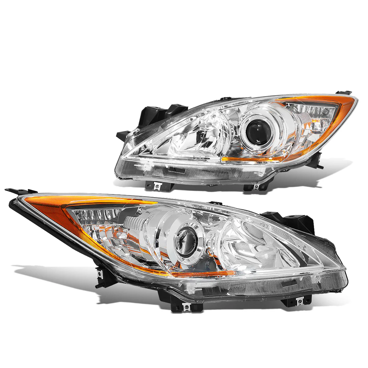 DNA Projector Headlights Mazda 3 Sedan (10-13) OE Style w/ Black or Chrome Housing - Image 11