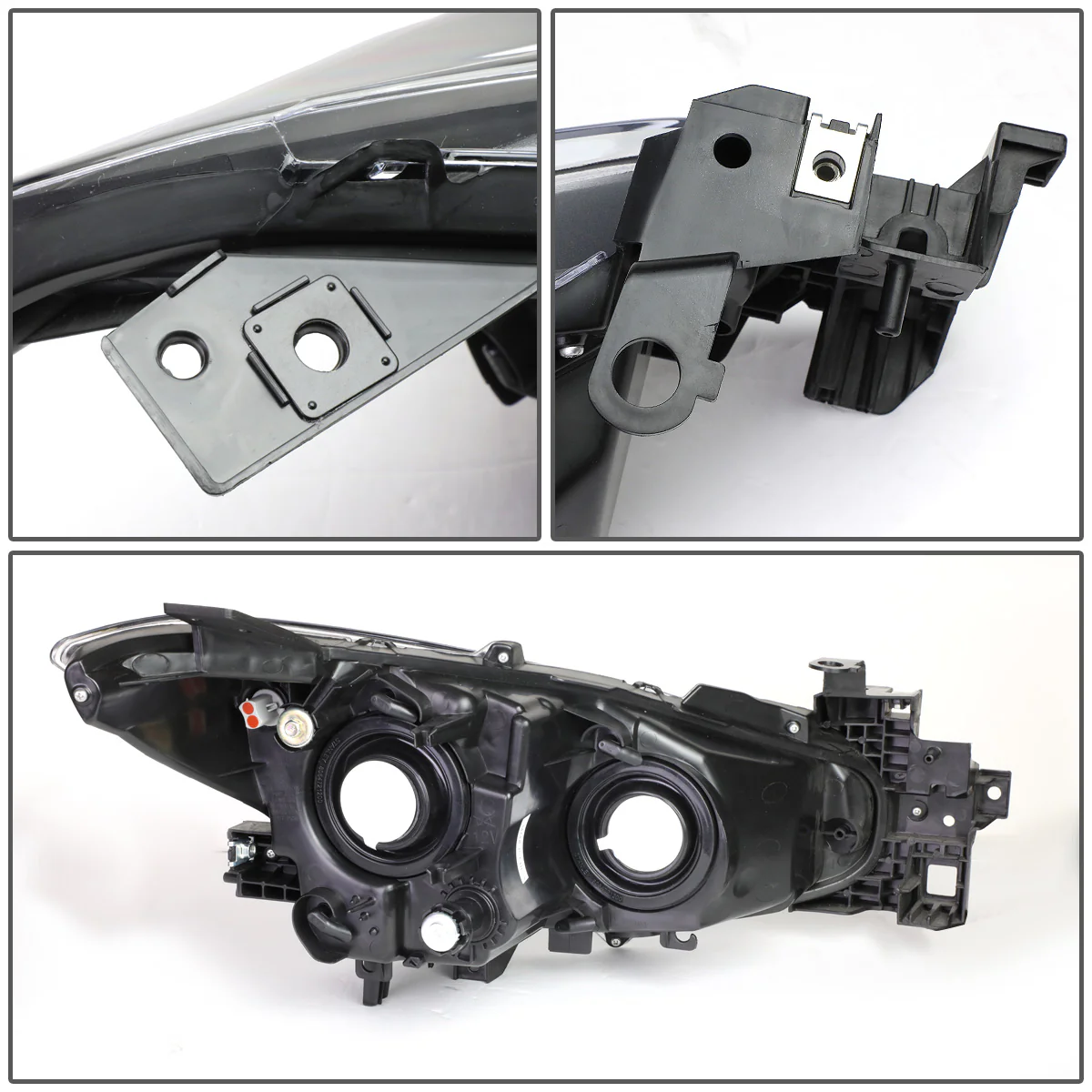 DNA Projector Headlights Mazda 3 Sedan (14-16) OE Style w/ Black or Chrome Housing - Image 10