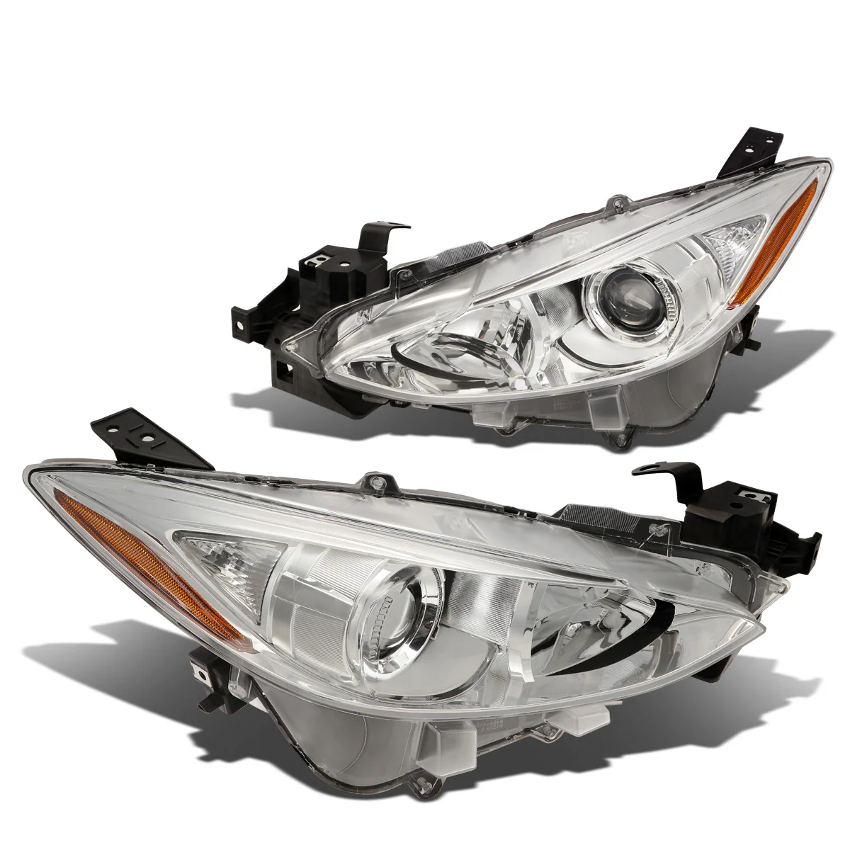 DNA Projector Headlights Mazda 3 Sedan (14-16) OE Style w/ Black or Chrome Housing - Image 11