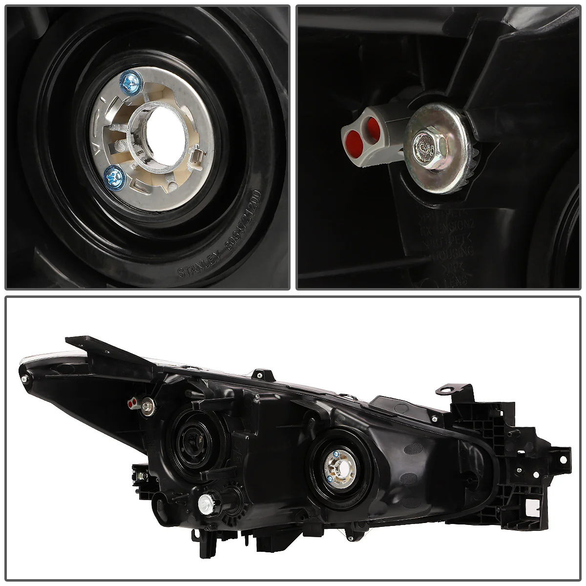 DNA Projector Headlights Mazda 3 Sedan (14-16) OE Style w/ Black or Chrome Housing - Image 25