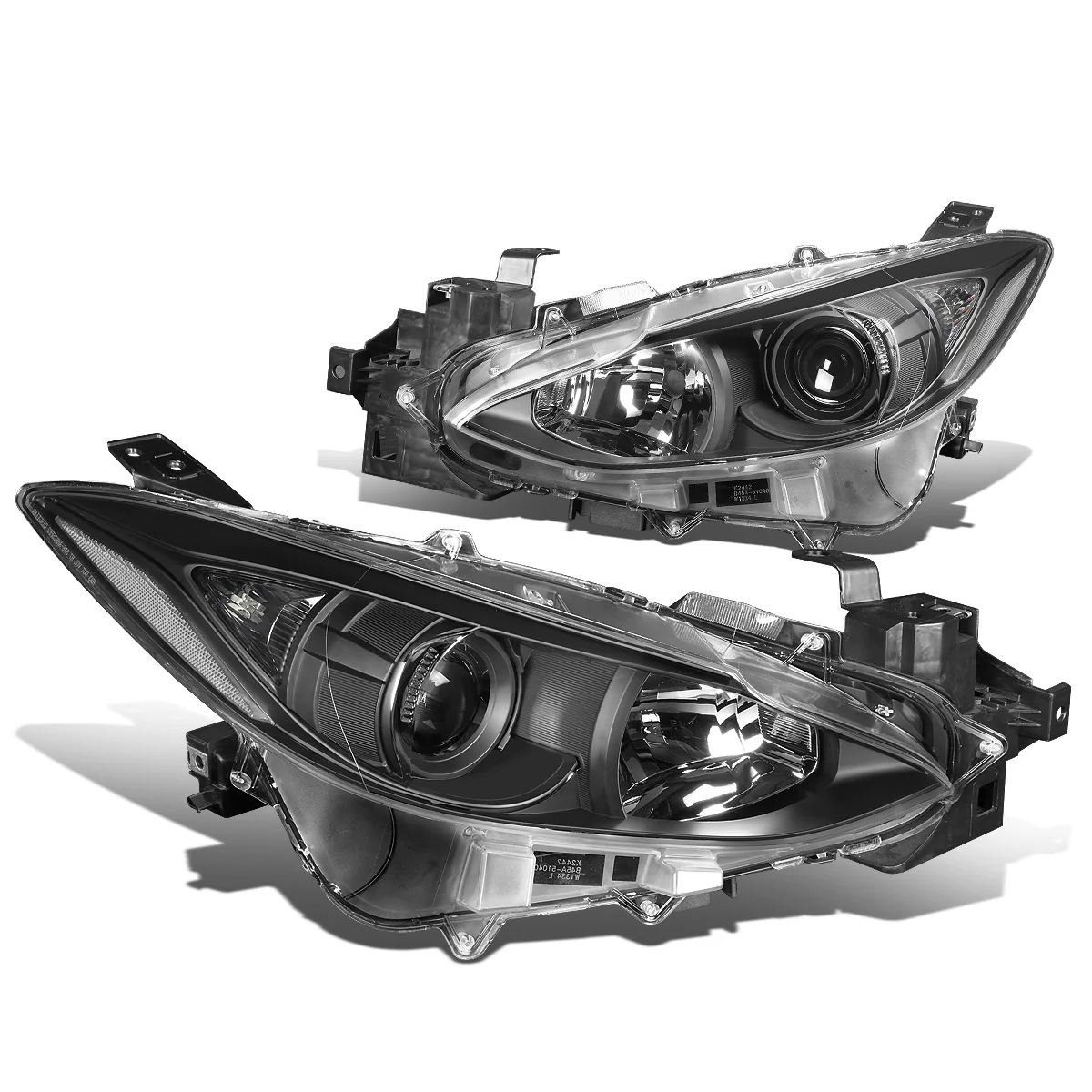 DNA Projector Headlights Mazda 3 Sedan (14-16) OE Style w/ Black or Chrome Housing - Image 6