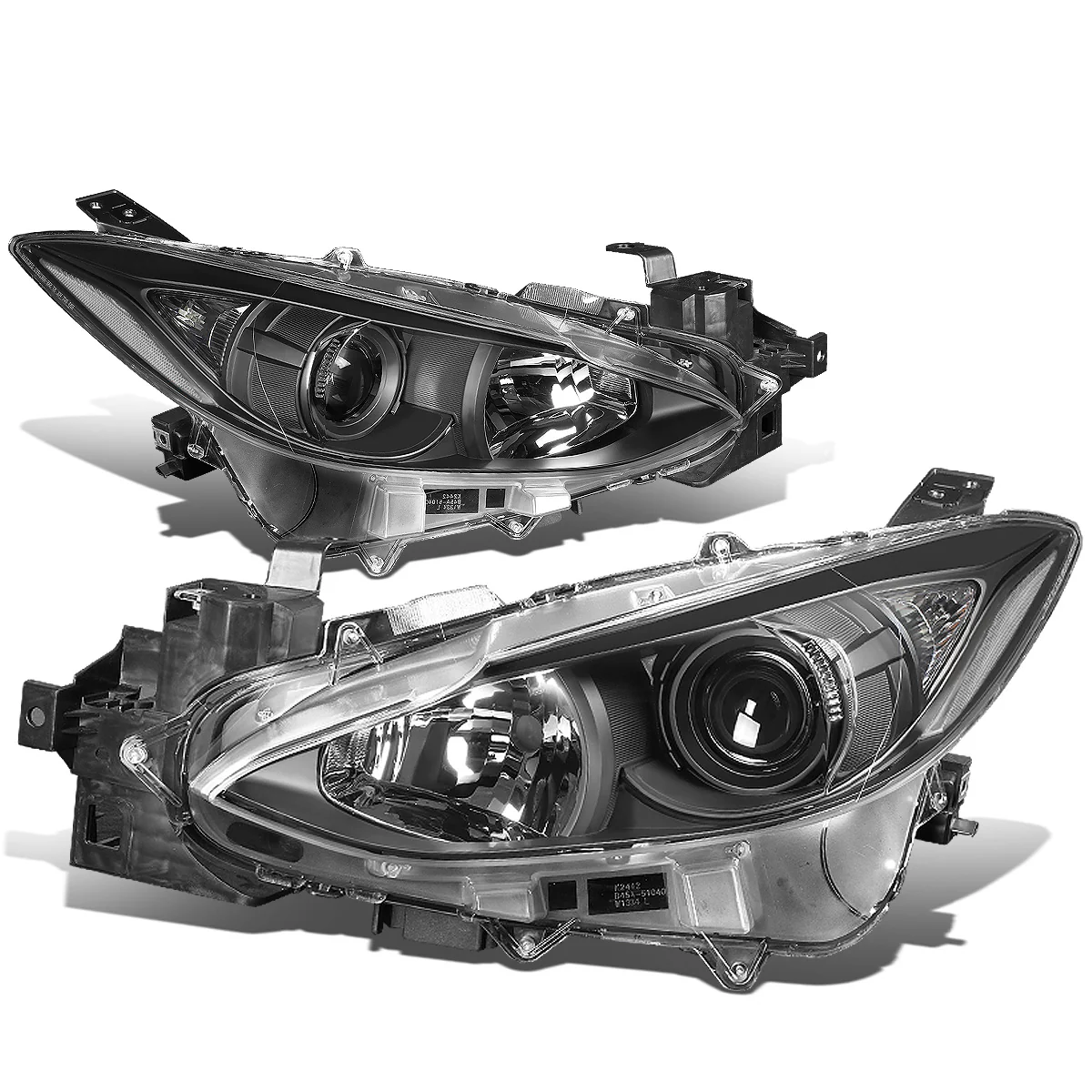 DNA Projector Headlights Mazda 3 Sedan (14-16) OE Style w/ Black or Chrome Housing - Image 7