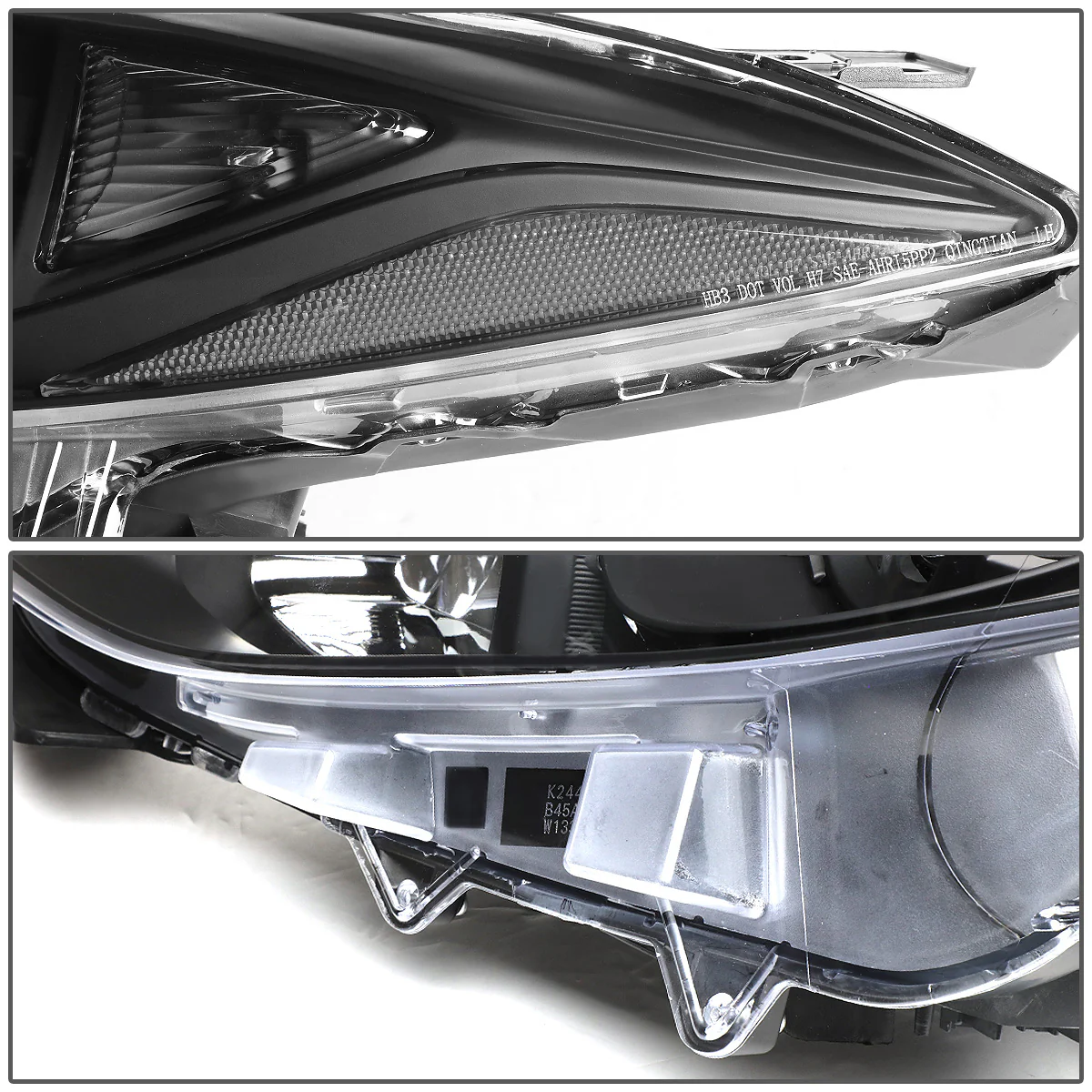 DNA Projector Headlights Mazda 3 Sedan (14-16) OE Style w/ Black or Chrome Housing - Image 9