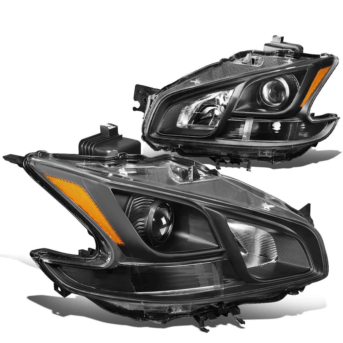 DNA Projector Headlights Nissan Maxima (2009-2014) OE Style w/ Black or Chrome Housing