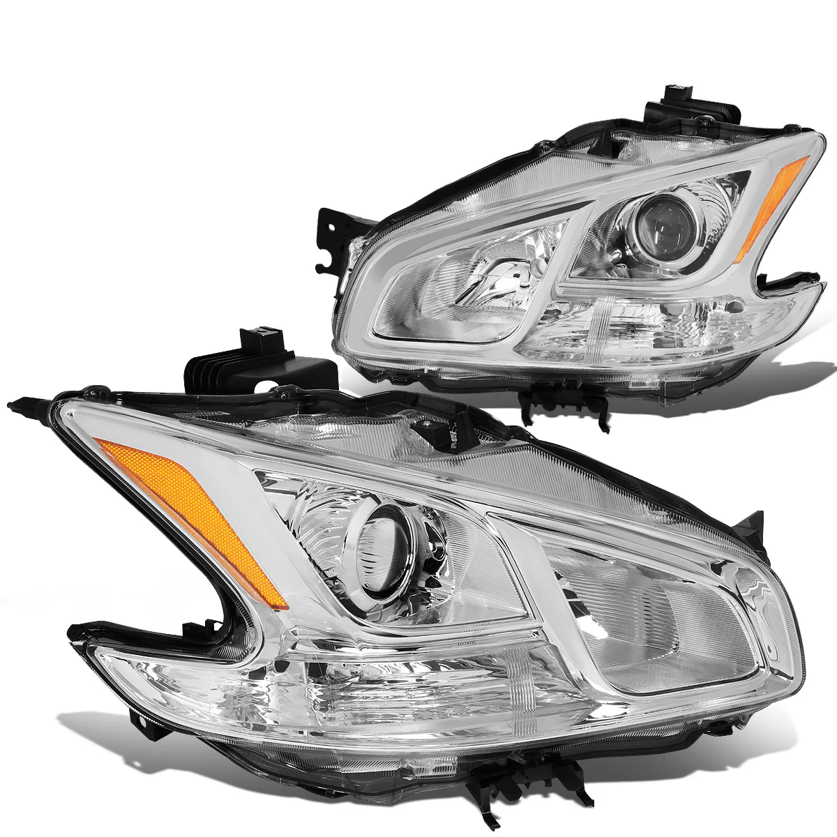 DNA Projector Headlights Nissan Maxima (2009-2014) OE Style w/ Black or Chrome Housing - Image 11