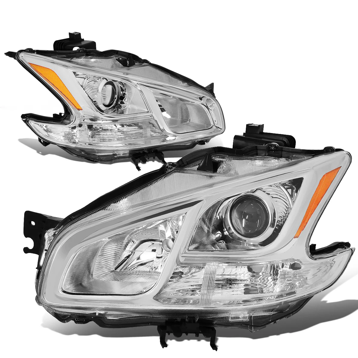 DNA Projector Headlights Nissan Maxima (2009-2014) OE Style w/ Black or Chrome Housing - Image 12