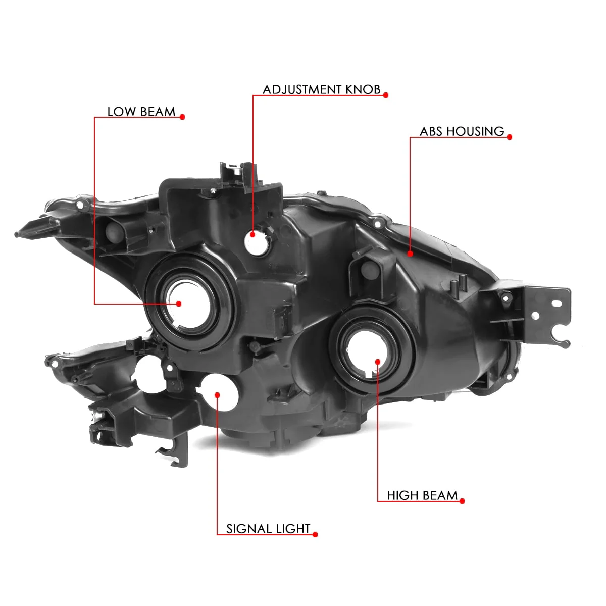 DNA Projector Headlights Nissan Maxima (2009-2014) OE Style w/ Black or Chrome Housing - Image 17