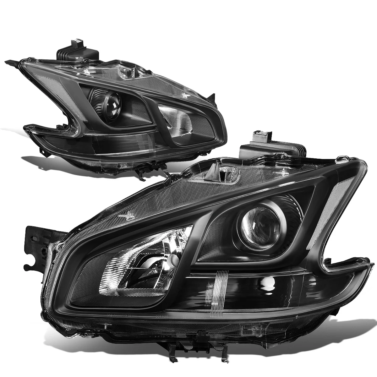 DNA Projector Headlights Nissan Maxima (2009-2014) OE Style w/ Black or Chrome Housing - Image 7
