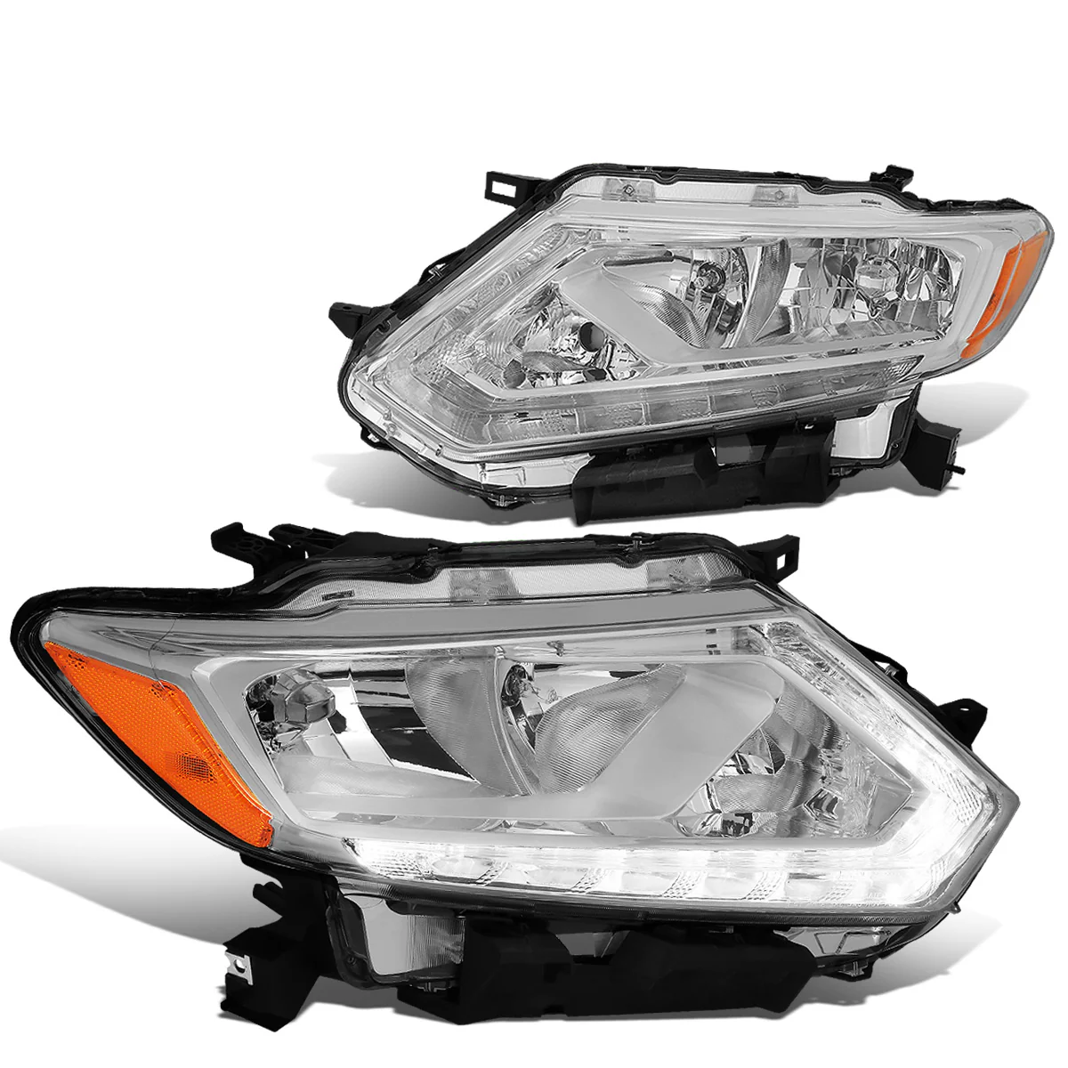 DNA Projector Headlights Nissan Rogue (2014-2016) OE Style w/ Black or Chrome Housing - Image 11