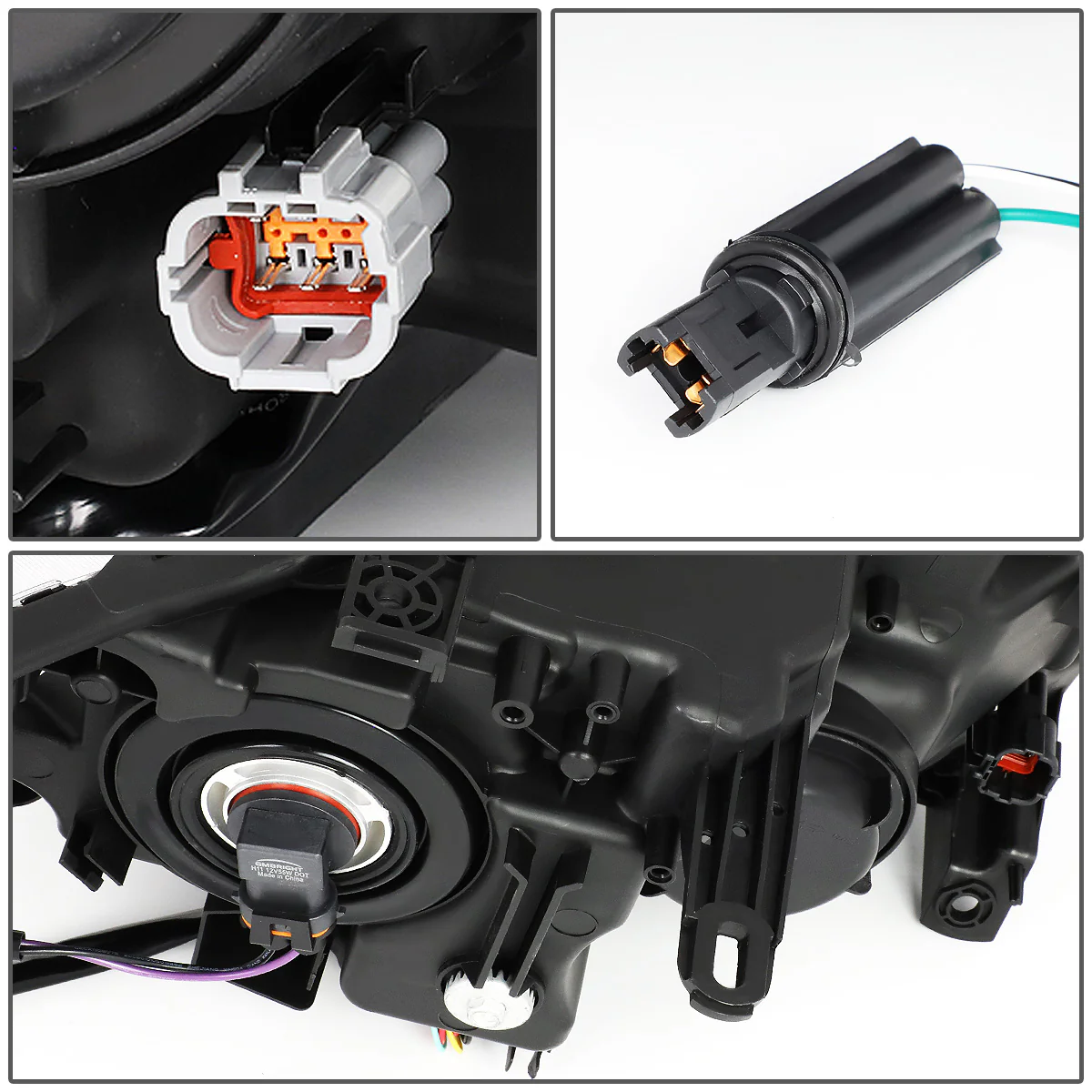 DNA Projector Headlights Nissan Rogue (2014-2016) OE Style w/ Black or Chrome Housing - Image 15