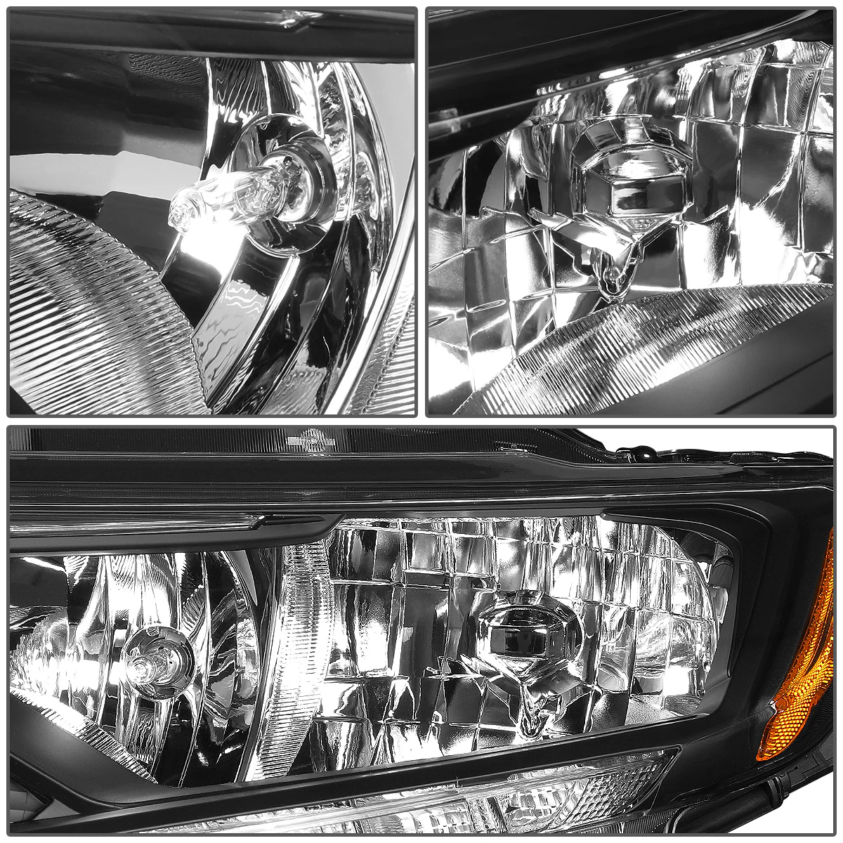 DNA Projector Headlights Nissan Rogue (2014-2016) OE Style w/ Black or Chrome Housing - Image 3
