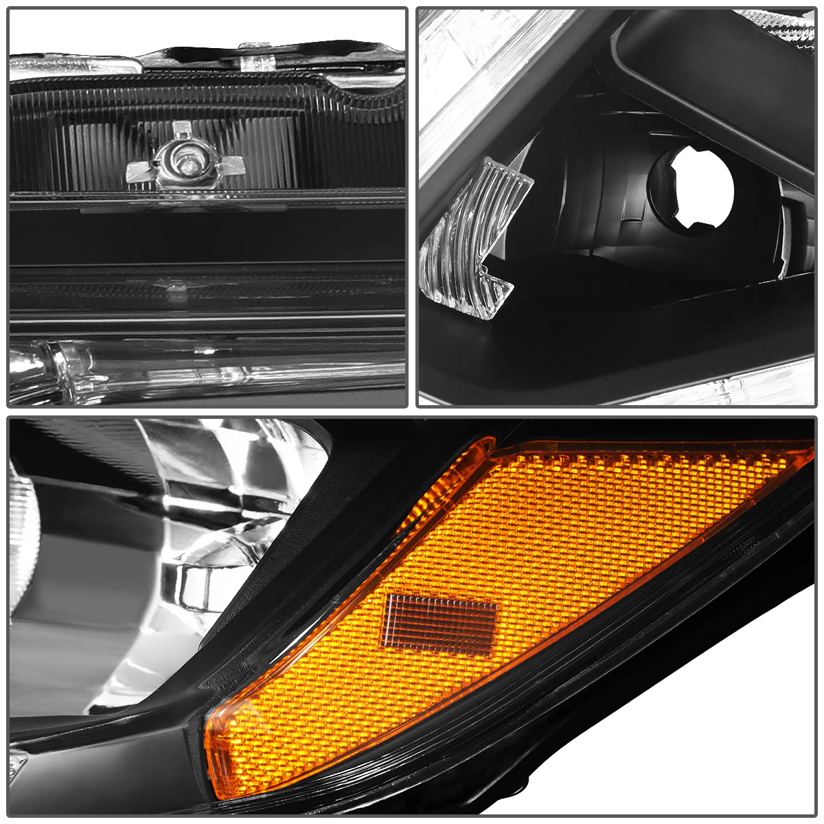 DNA Projector Headlights Nissan Rogue (2014-2016) OE Style w/ Black or Chrome Housing - Image 4