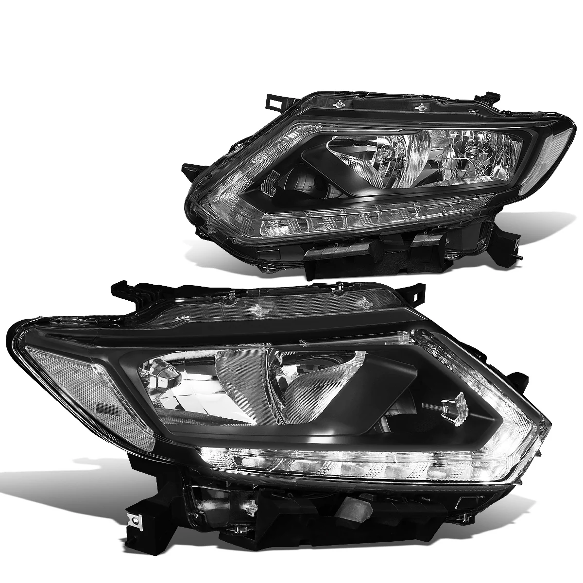 DNA Projector Headlights Nissan Rogue (2014-2016) OE Style w/ Black or Chrome Housing - Image 6